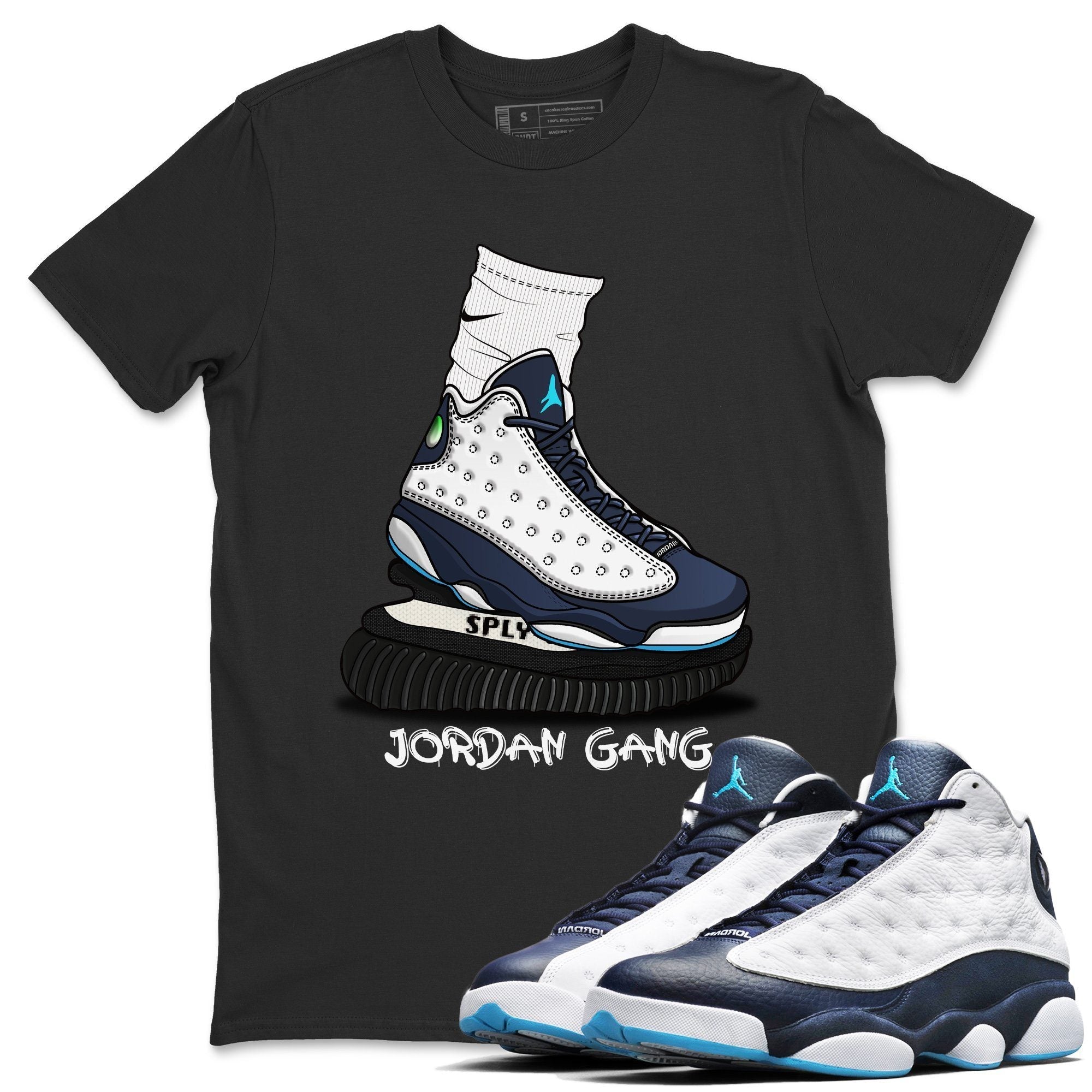 Jordan 13 Obsidian Shirt To Match Jordans Jordan Gang Sneaker Tees Jordan 13 Obsidian Drip Gear Zone Sneaker Matching Clothing Unisex Shirts
