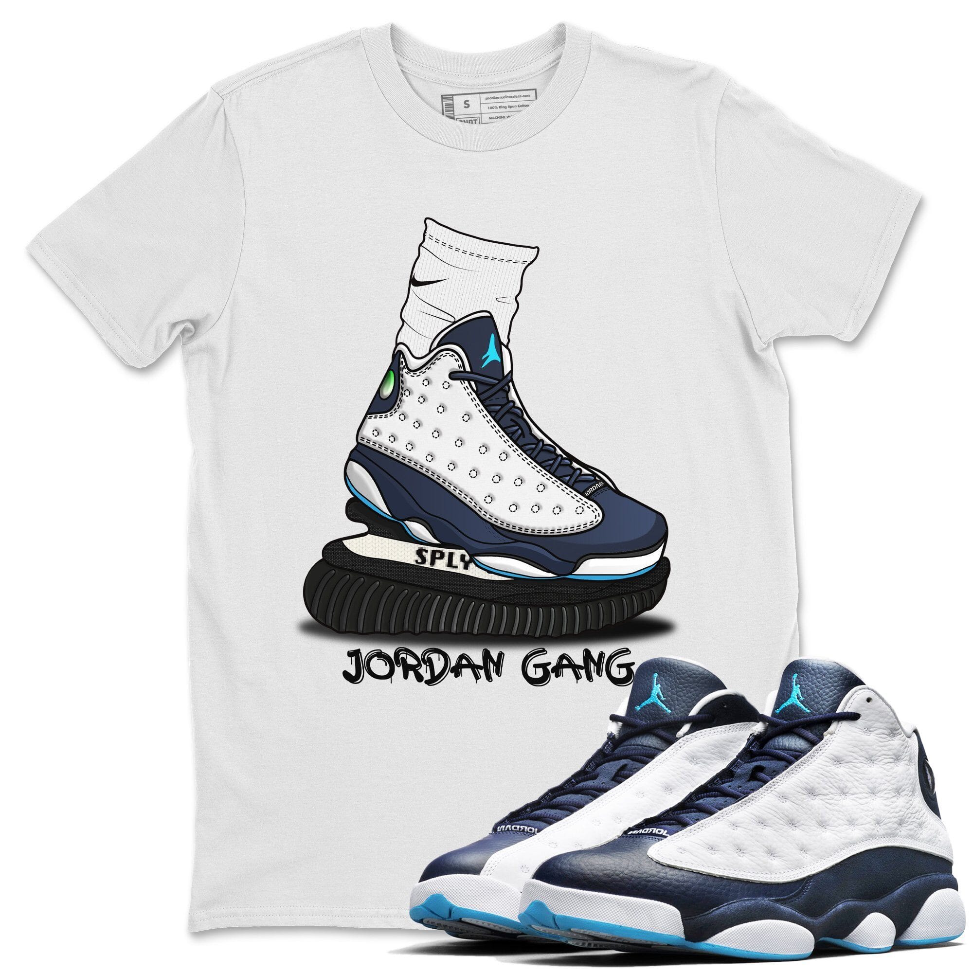 Jordan 13 Obsidian Shirt To Match Jordans Jordan Gang Sneaker Tees Jordan 13 Obsidian Drip Gear Zone Sneaker Matching Clothing Unisex Shirts