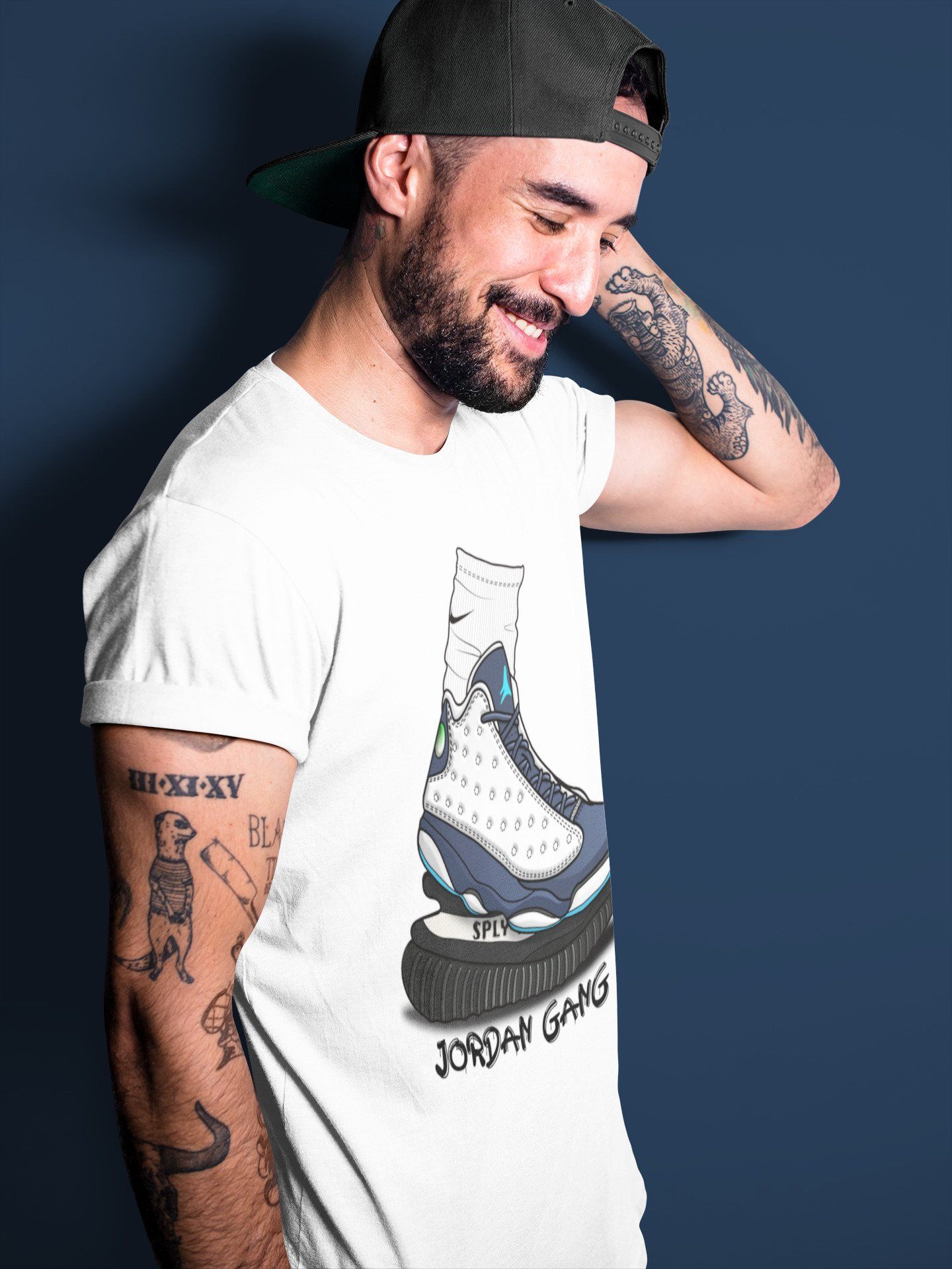 Jordan 13 Obsidian Shirt To Match Jordans Jordan Gang Sneaker Tees Jordan 13 Obsidian Drip Gear Zone Sneaker Matching Clothing Unisex Shirts