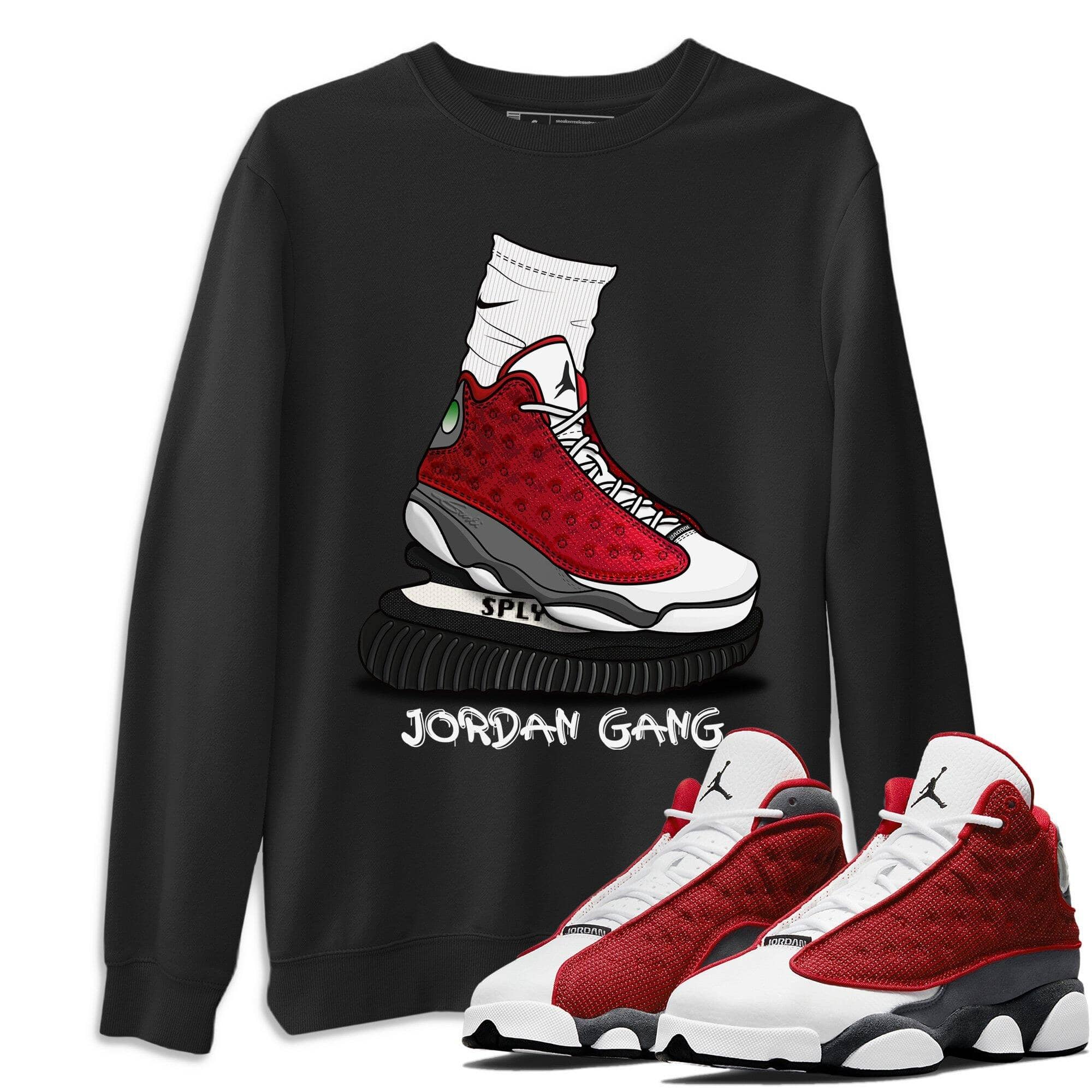 Jordan 13 Red Flint Shirt To Match Jordans Jordan Gang Sneaker Tees Jordan 13 Red Flint Drip Gear Zone Sneaker Matching Clothing Unisex Shirts