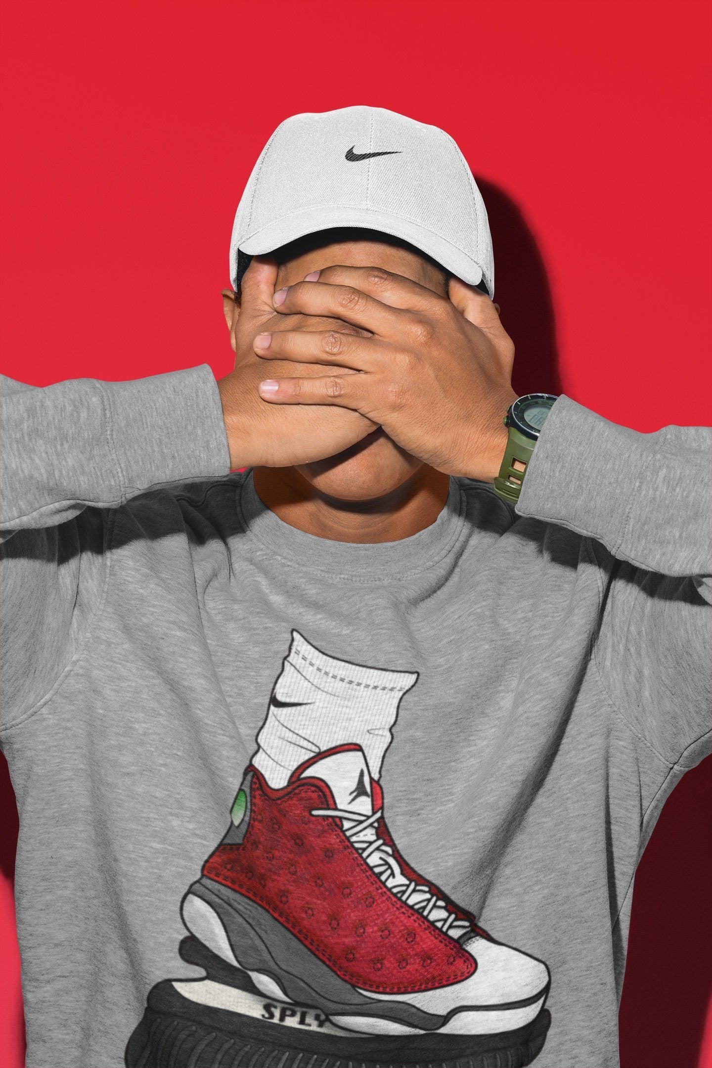 Jordan 13 Red Flint Shirt To Match Jordans Jordan Gang Sneaker Tees Jordan 13 Red Flint Drip Gear Zone Sneaker Matching Clothing Unisex Shirts