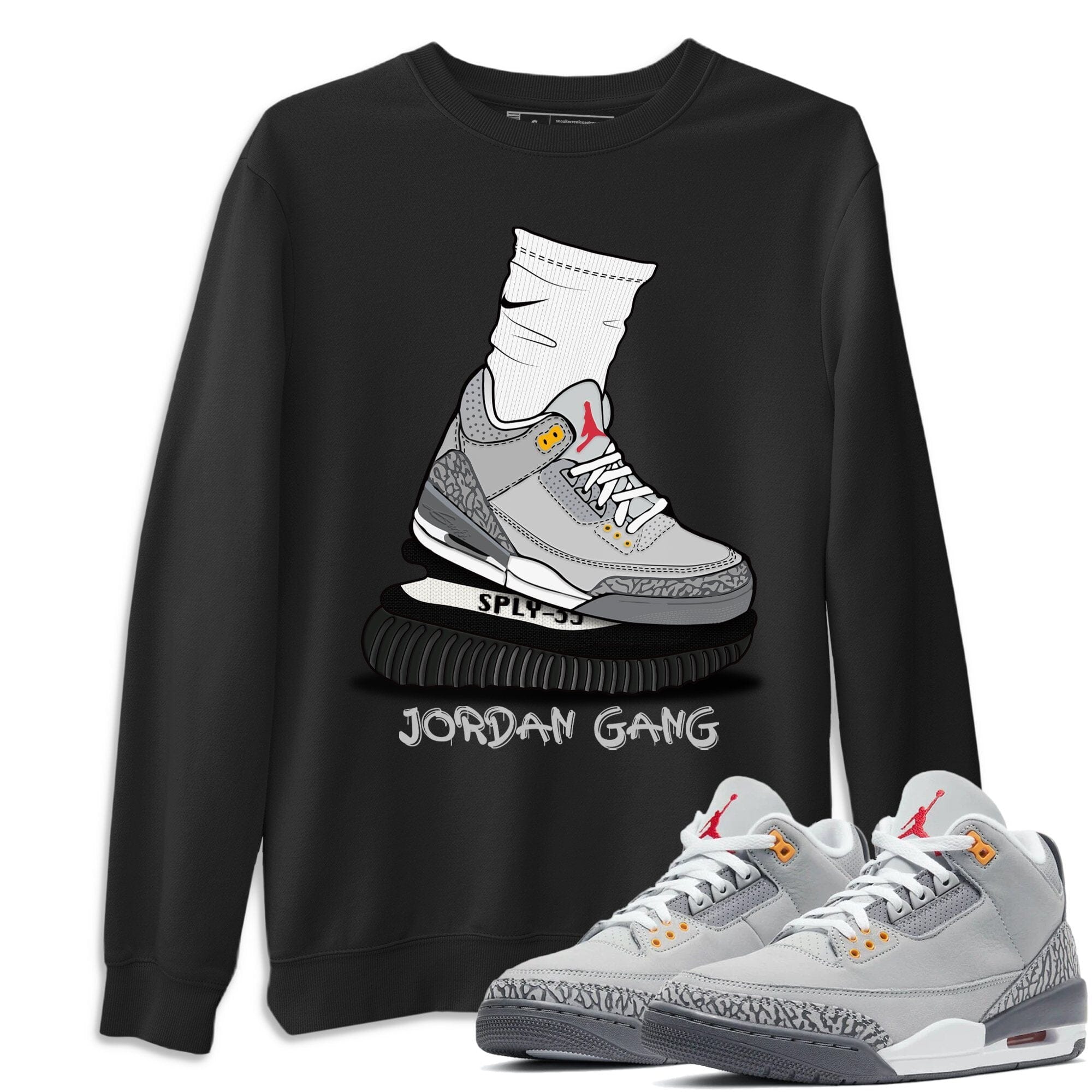 Jordan 3 Cool Grey Shirt To Match Jordans Jordan Gang Sneaker Tees Jordan 3 Cool Grey Drip Gear Zone Sneaker Matching Clothing Unisex Shirts