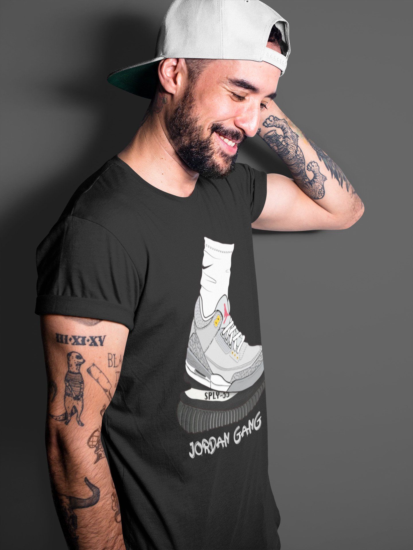 Jordan 3 Cool Grey Shirt To Match Jordans Jordan Gang Sneaker Tees Jordan 3 Cool Grey Drip Gear Zone Sneaker Matching Clothing Unisex Shirts