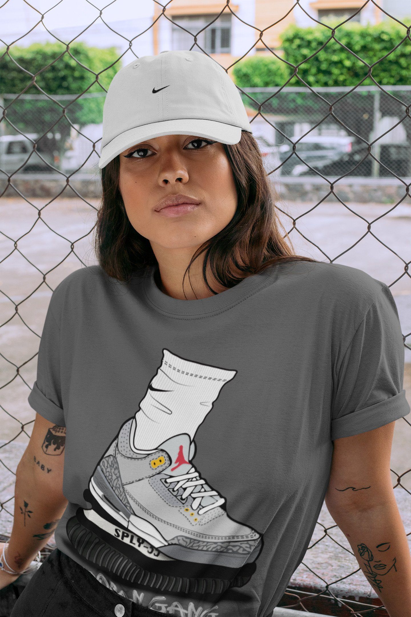 Jordan 3 Cool Grey Shirt To Match Jordans Jordan Gang Sneaker Tees Jordan 3 Cool Grey Drip Gear Zone Sneaker Matching Clothing Unisex Shirts