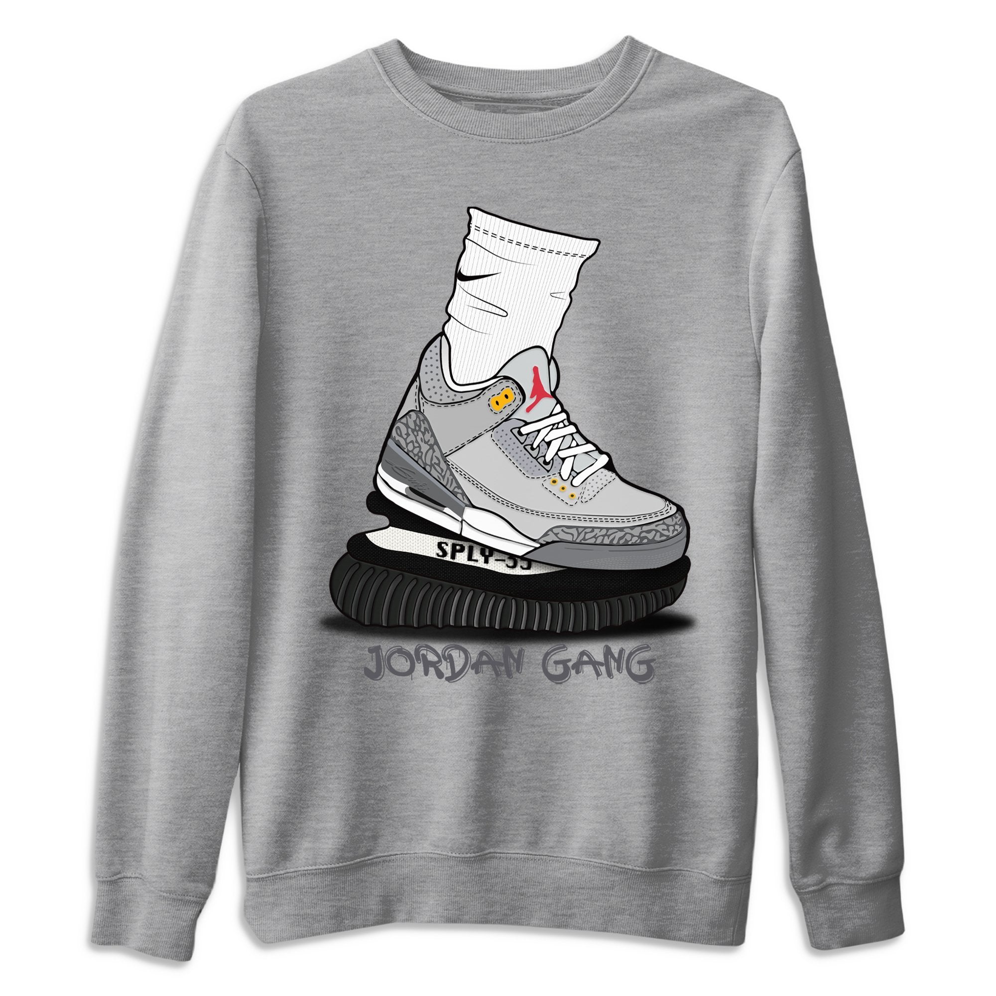 Jordan 3 Cool Grey Shirt To Match Jordans Jordan Gang Sneaker Tees Jordan 3 Cool Grey Drip Gear Zone Sneaker Matching Clothing Unisex Shirts
