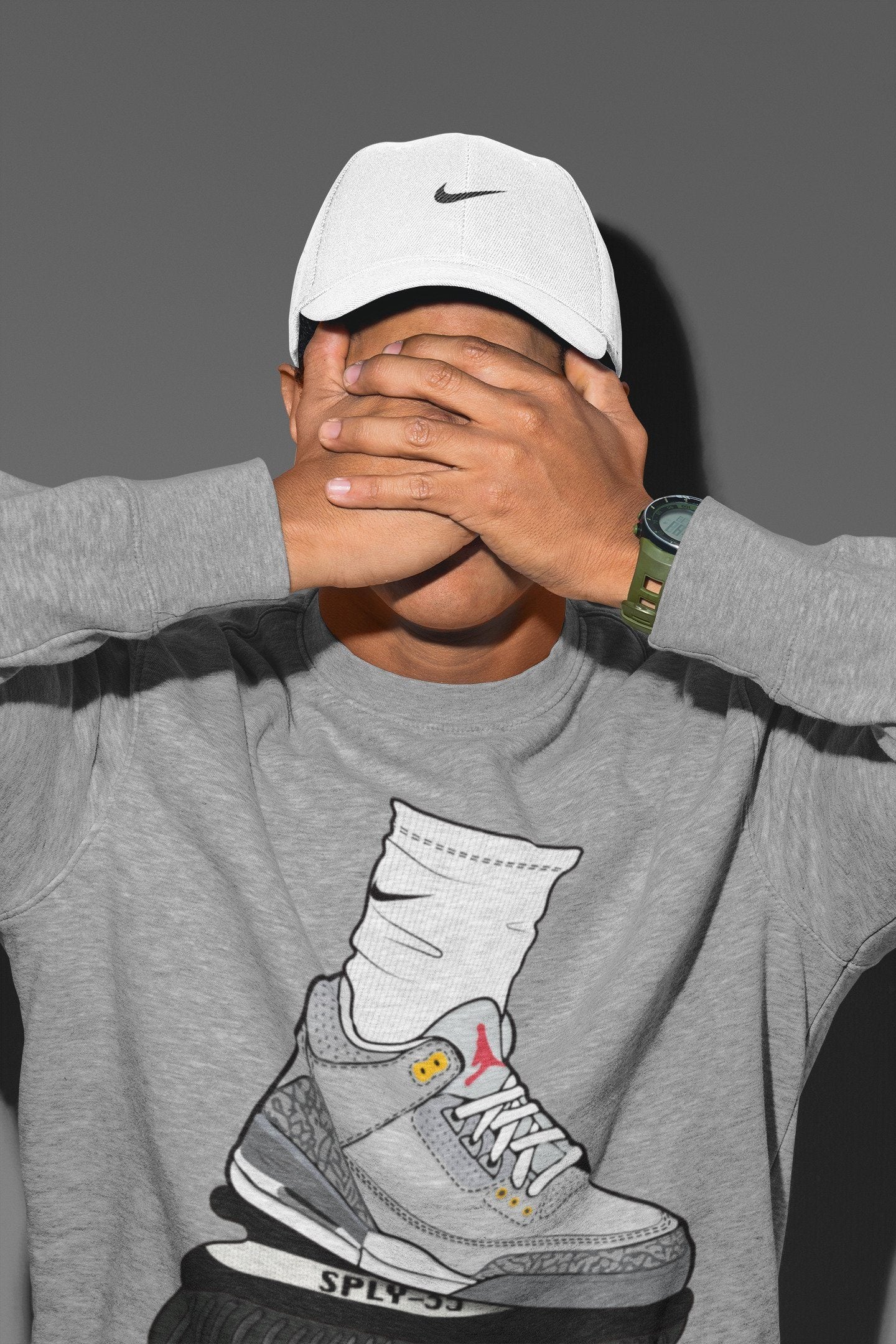 Jordan 3 Cool Grey Shirt To Match Jordans Jordan Gang Sneaker Tees Jordan 3 Cool Grey Drip Gear Zone Sneaker Matching Clothing Unisex Shirts