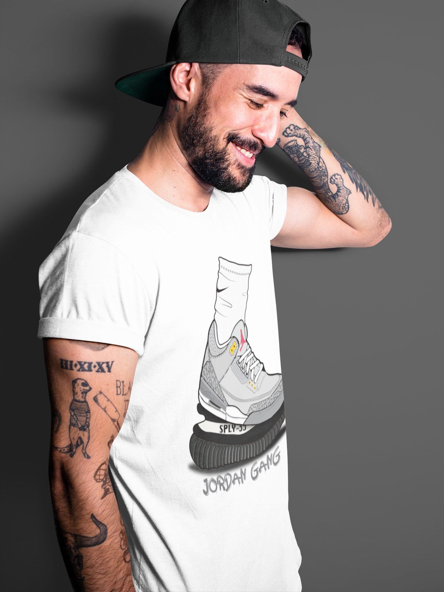 Jordan 3 Cool Grey Shirt To Match Jordans Jordan Gang Sneaker Tees Jordan 3 Cool Grey Drip Gear Zone Sneaker Matching Clothing Unisex Shirts