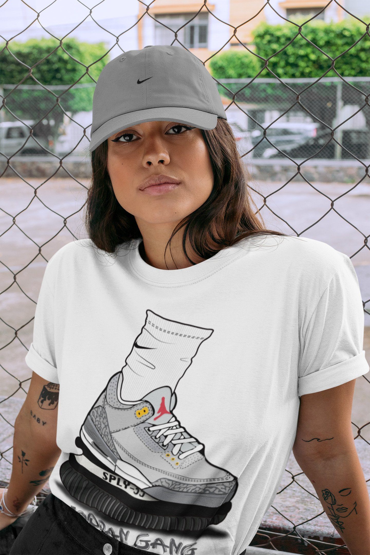 Jordan 3 Cool Grey Shirt To Match Jordans Jordan Gang Sneaker Tees Jordan 3 Cool Grey Drip Gear Zone Sneaker Matching Clothing Unisex Shirts