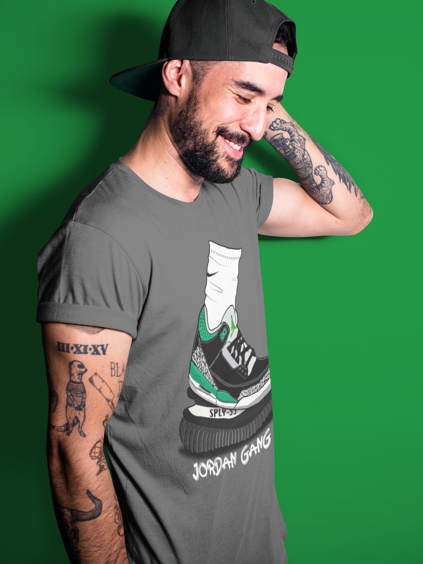 Jordan 3 Pine Green Shirt To Match Jordans Jordan Gang Sneaker Tees Jordan 3 Pine Green Drip Gear Zone Sneaker Matching Clothing Unisex Shirts