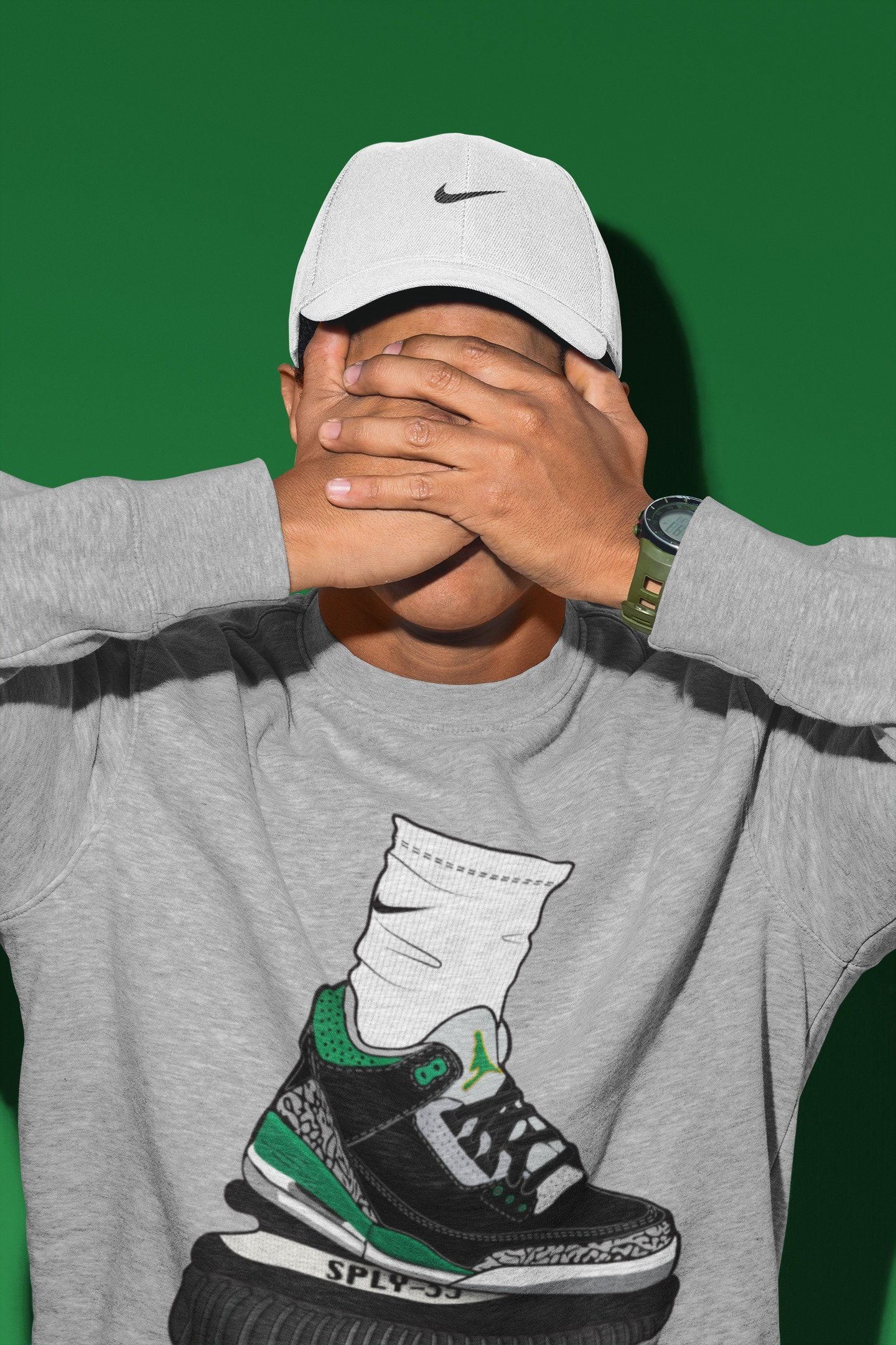 Jordan 3 Pine Green Shirt To Match Jordans Jordan Gang Sneaker Tees Jordan 3 Pine Green Drip Gear Zone Sneaker Matching Clothing Unisex Shirts