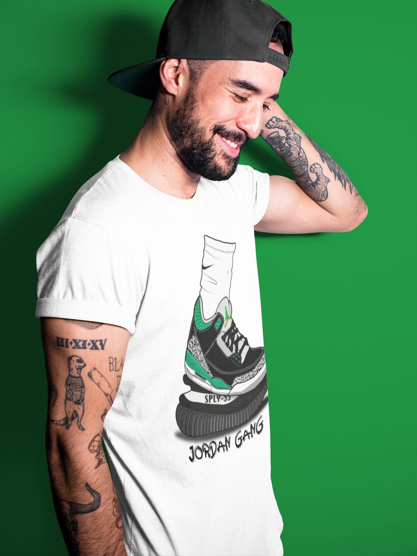 Jordan 3 Pine Green Shirt To Match Jordans Jordan Gang Sneaker Tees Jordan 3 Pine Green Drip Gear Zone Sneaker Matching Clothing Unisex Shirts