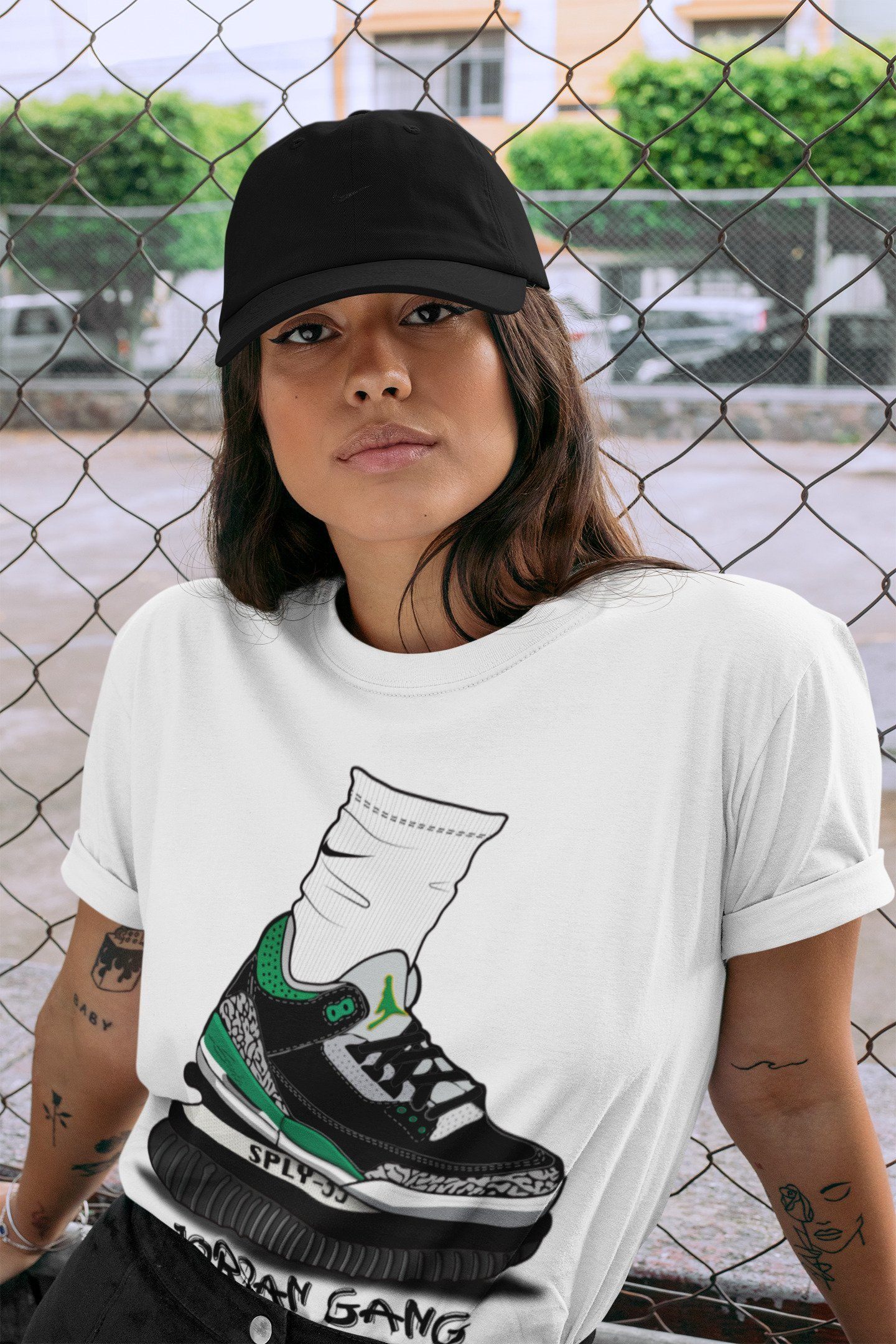 Jordan 3 Pine Green Shirt To Match Jordans Jordan Gang Sneaker Tees Jordan 3 Pine Green Drip Gear Zone Sneaker Matching Clothing Unisex Shirts