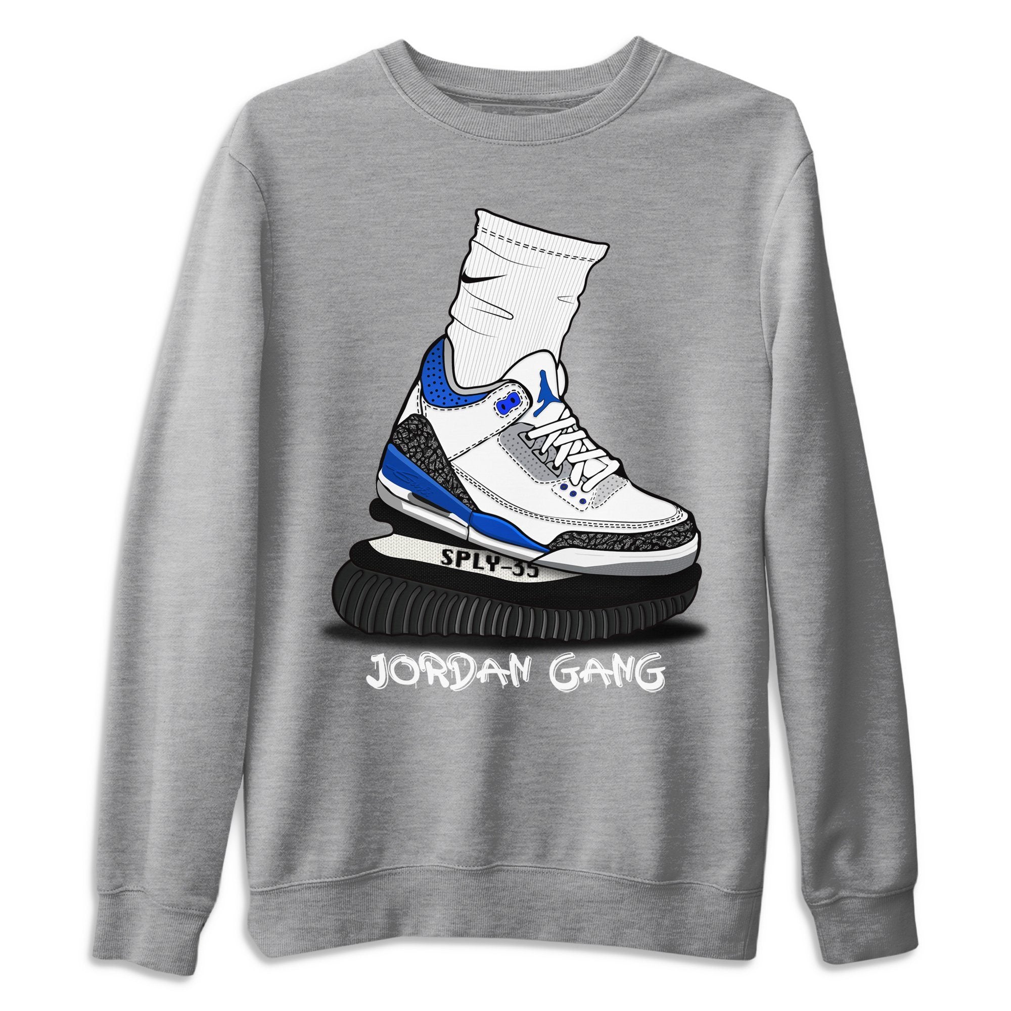 Jordan 3 Racer Blue Shirt To Match Jordans Jordan Gang Sneaker Tees Jordan 3 Racer Blue Drip Gear Zone Sneaker Matching Clothing Unisex Shirts