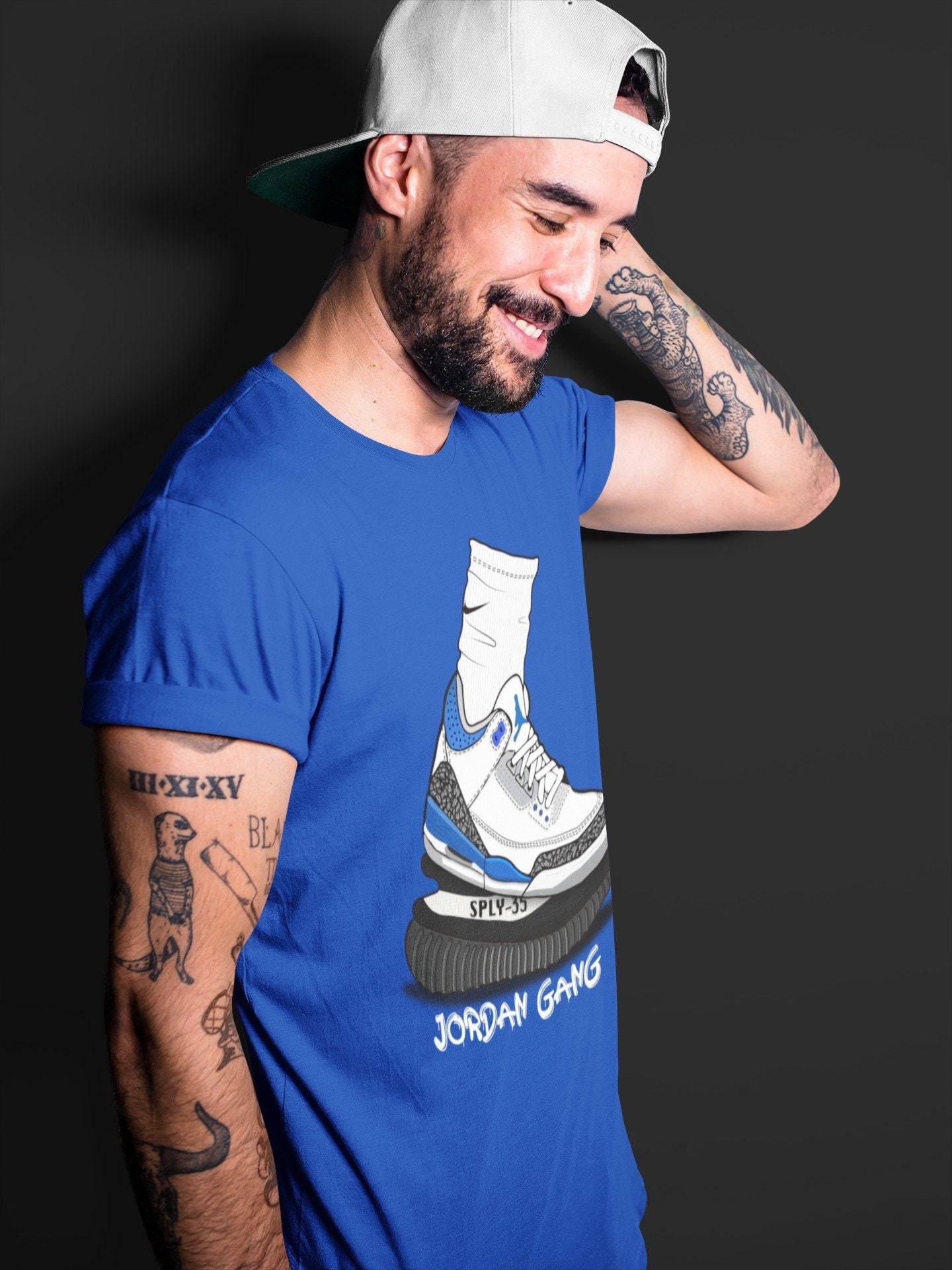 Jordan 3 Racer Blue Shirt To Match Jordans Jordan Gang Sneaker Tees Jordan 3 Racer Blue Drip Gear Zone Sneaker Matching Clothing Unisex Shirts