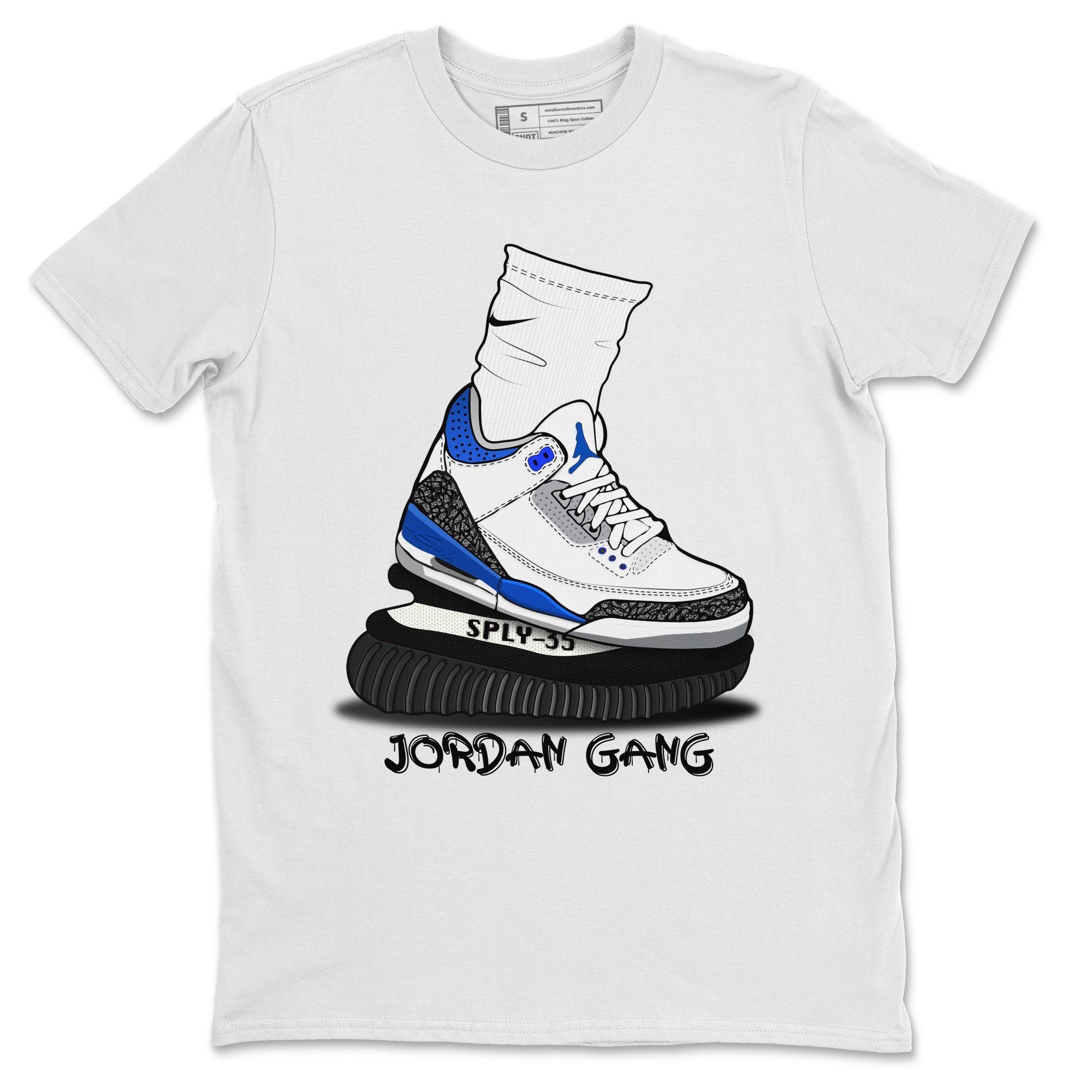 Jordan 3 Racer Blue Shirt To Match Jordans Jordan Gang Sneaker Tees Jordan 3 Racer Blue Drip Gear Zone Sneaker Matching Clothing Unisex Shirts