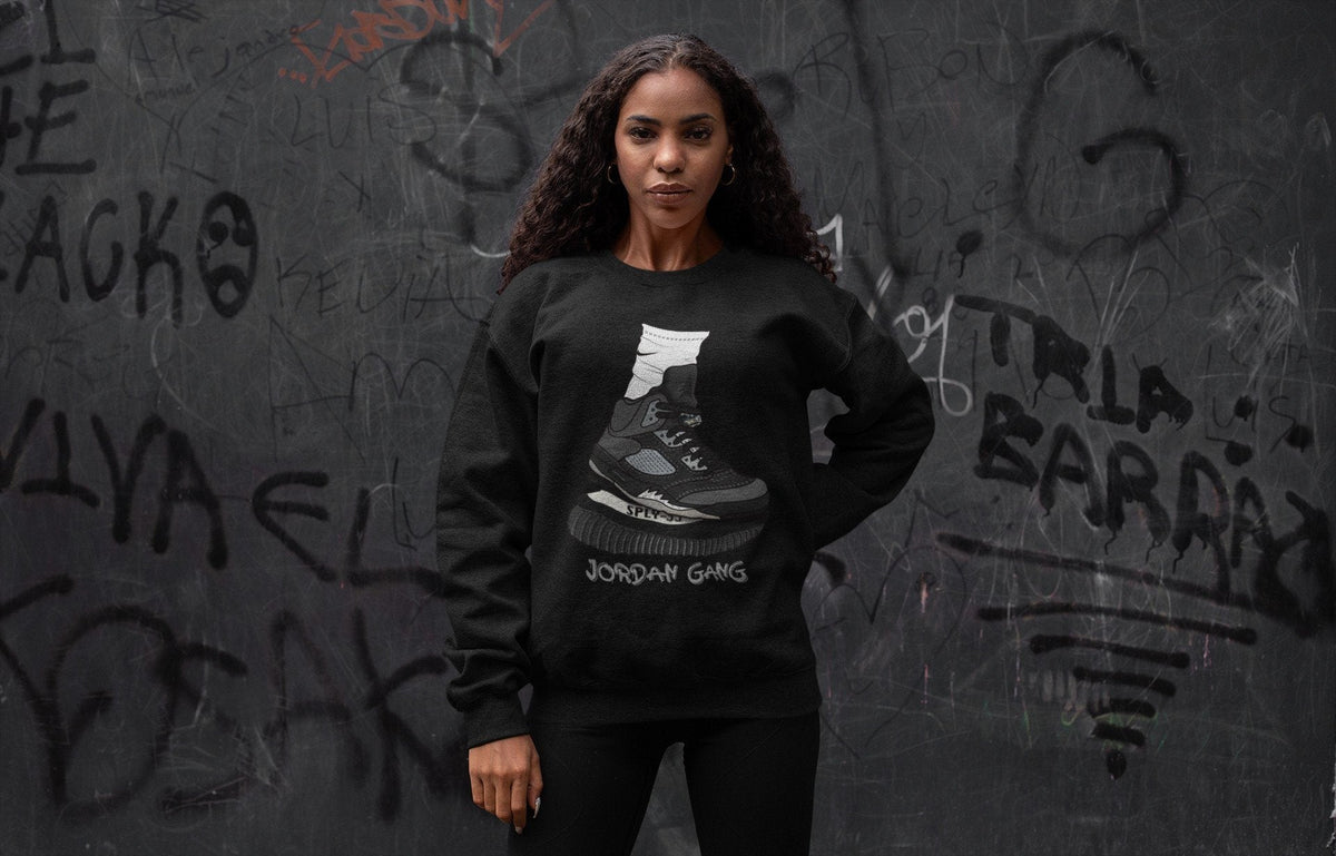 Jordan 5 Anthracite Shirt To Match Jordans Jordan Gang Sneaker Tees Jordan 5 Anthracite Drip Gear Zone Sneaker Matching Clothing Unisex Shirts