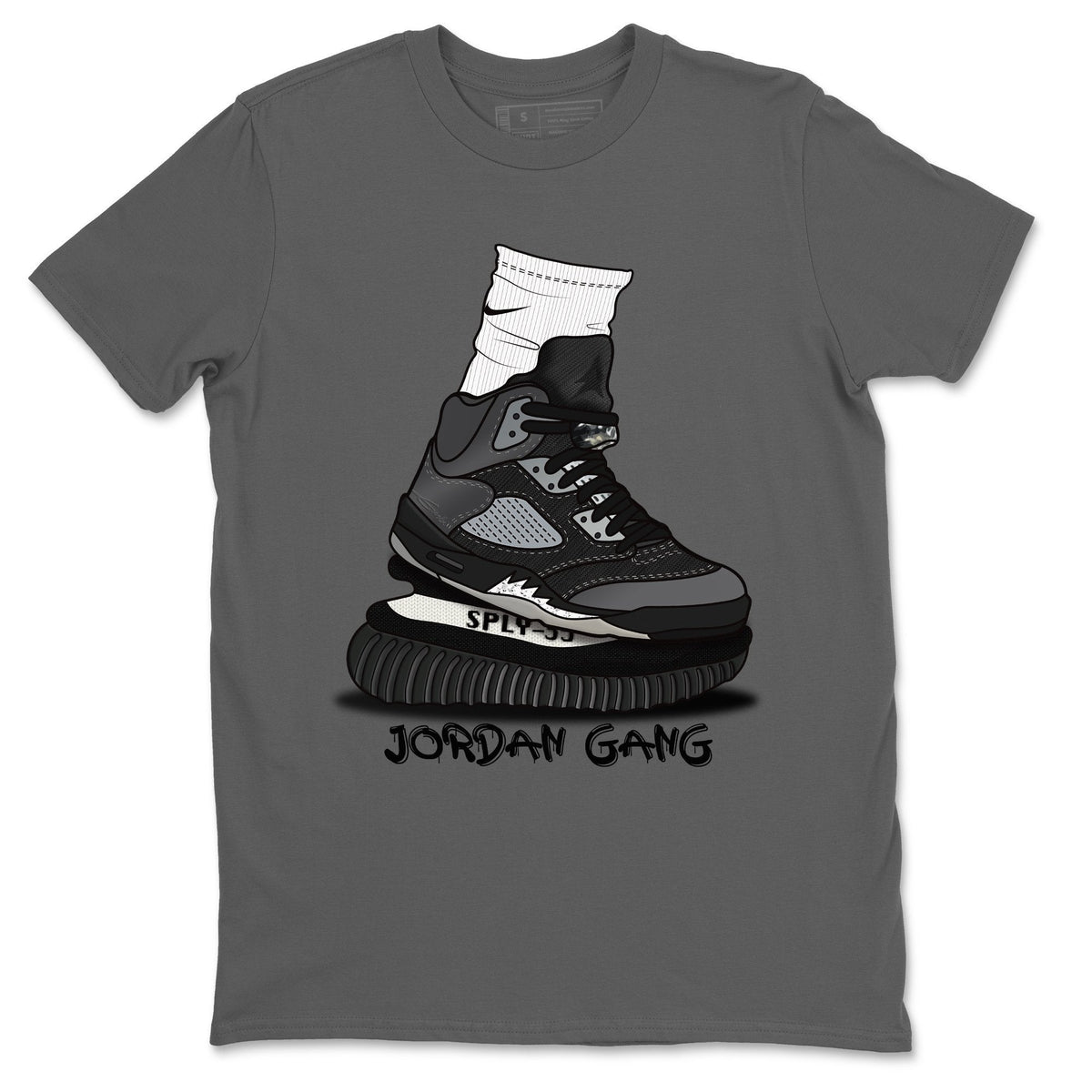 Jordan 5 Anthracite Shirt To Match Jordans Jordan Gang Sneaker Tees Jordan 5 Anthracite Drip Gear Zone Sneaker Matching Clothing Unisex Shirts