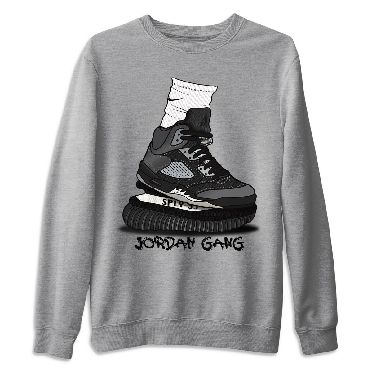 Jordan 5 Anthracite Shirt To Match Jordans Jordan Gang Sneaker Tees Jordan 5 Anthracite Drip Gear Zone Sneaker Matching Clothing Unisex Shirts
