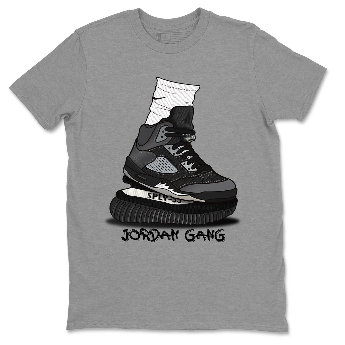 Jordan 5 Anthracite Shirt To Match Jordans Jordan Gang Sneaker Tees Jordan 5 Anthracite Drip Gear Zone Sneaker Matching Clothing Unisex Shirts