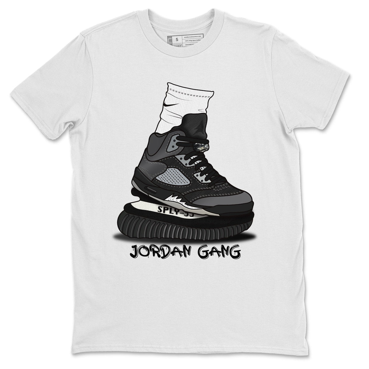 Jordan 5 Anthracite Shirt To Match Jordans Jordan Gang Sneaker Tees Jordan 5 Anthracite Drip Gear Zone Sneaker Matching Clothing Unisex Shirts
