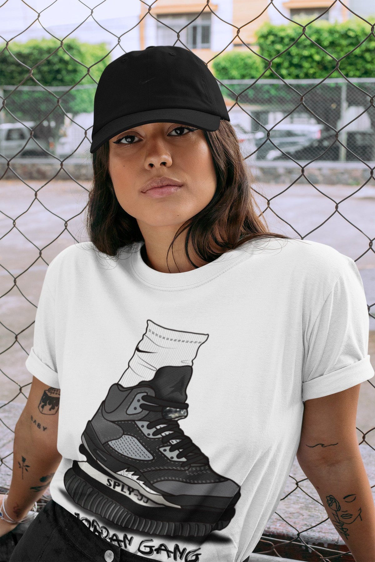 Jordan 5 Anthracite Shirt To Match Jordans Jordan Gang Sneaker Tees Jordan 5 Anthracite Drip Gear Zone Sneaker Matching Clothing Unisex Shirts