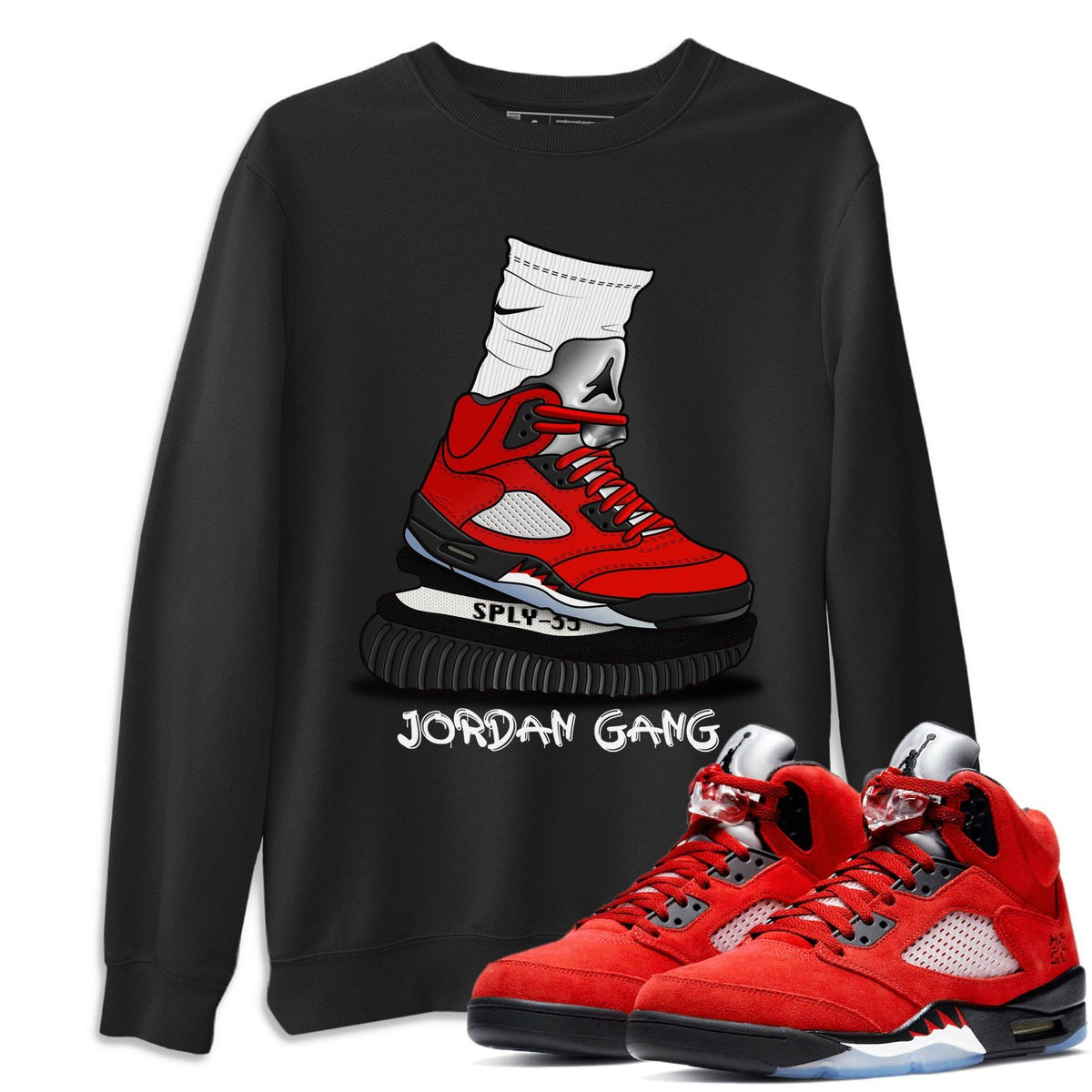 Jordan 5 Raging Bull Shirt To Match Jordans Jordan Gang Sneaker Tees Jordan 5 Raging Bull Drip Gear Zone Sneaker Matching Clothing Unisex Shirts