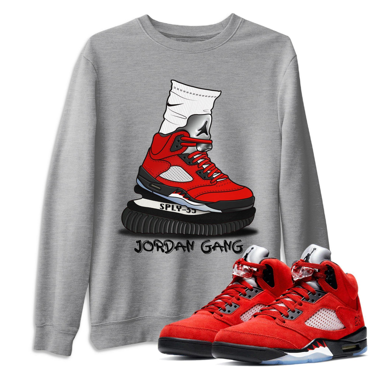 Jordan 5 Raging Bull Shirt To Match Jordans Jordan Gang Sneaker Tees Jordan 5 Raging Bull Drip Gear Zone Sneaker Matching Clothing Unisex Shirts
