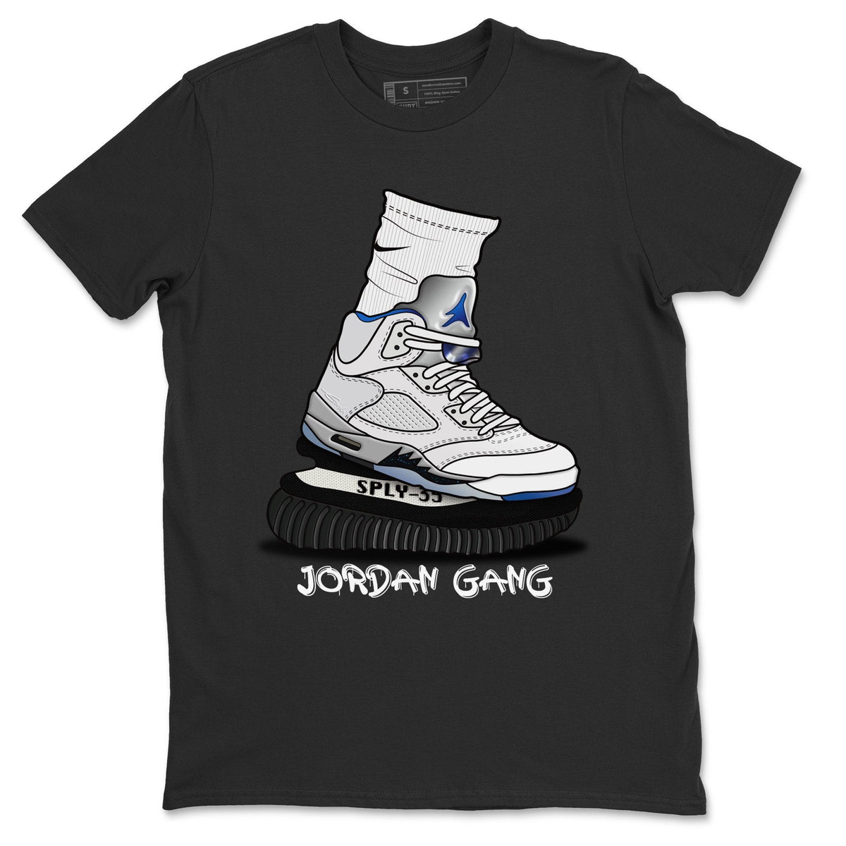 Jordan 5 Stealth Shirt To Match Jordans Jordan Gang Sneaker Tees Jordan 5 Stealth Drip Gear Zone Sneaker Matching Clothing Unisex Shirts