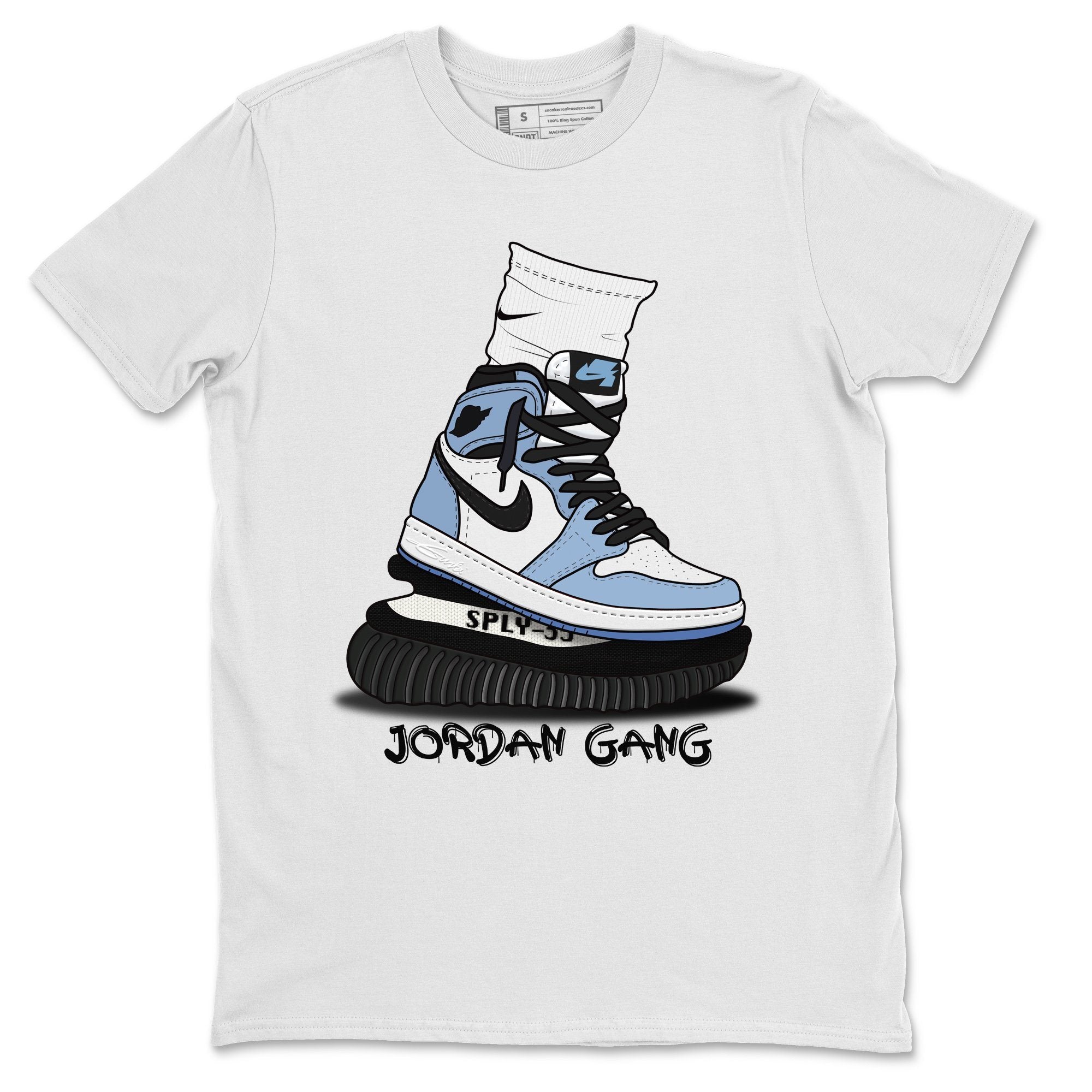 Jordan 1 University Blue Shirt To Match Jordans Jordan Gang Sneaker Tees Jordan 1 University Blue Drip Gear Zone Sneaker Matching Clothing Unisex Shirts