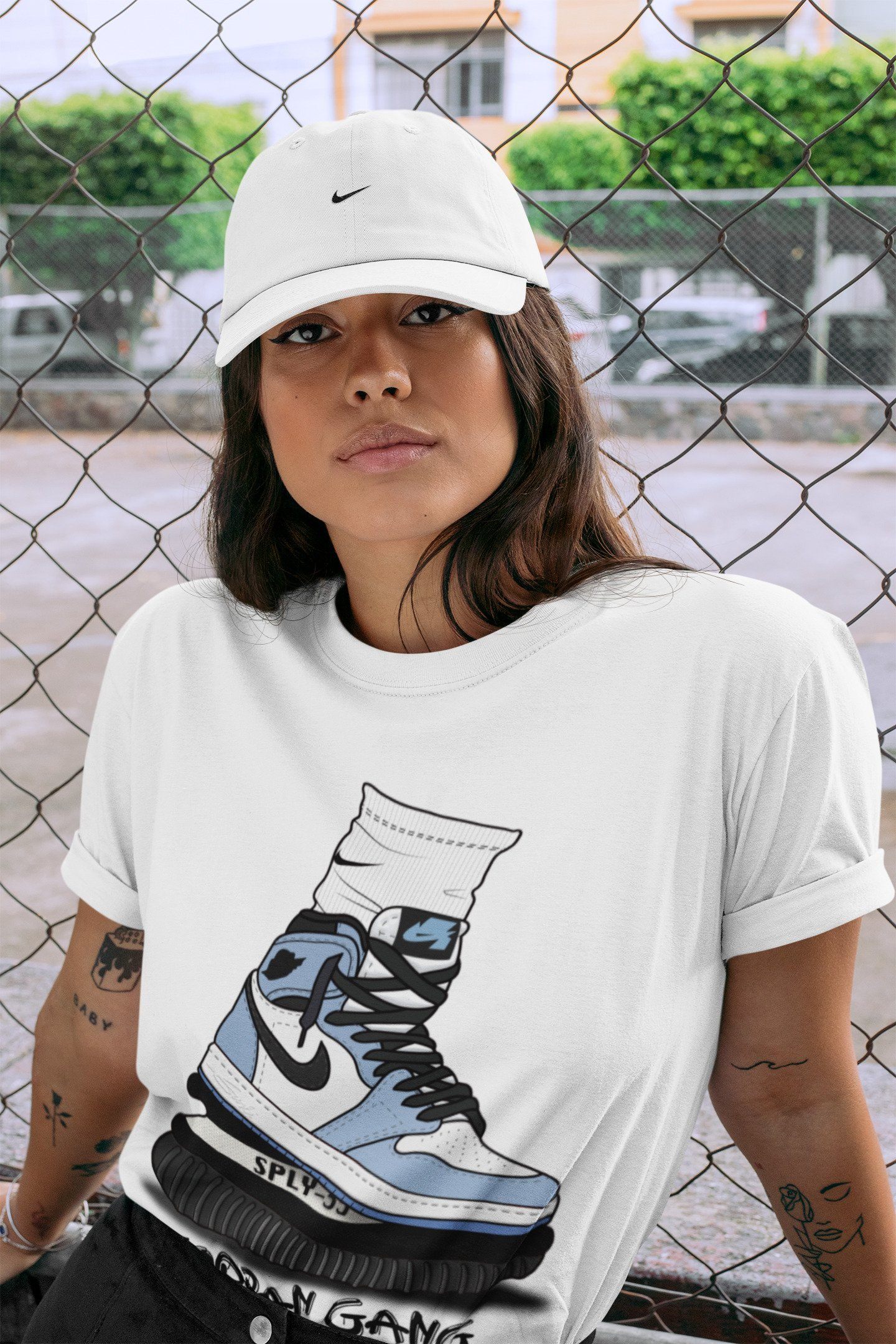 Jordan 1 University Blue Shirt To Match Jordans Jordan Gang Sneaker Tees Jordan 1 University Blue Drip Gear Zone Sneaker Matching Clothing Unisex Shirts