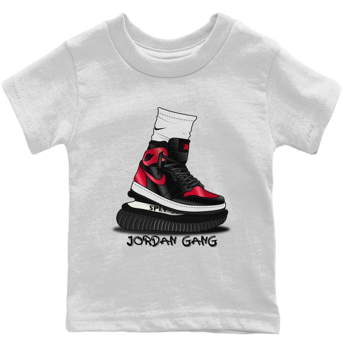 Jordan 1 Bred Patent Sneaker Matching T-Shirt Jordan Gang Sneaker Tees Jordan 1 Bred Patent Sneaker Release Tees Kids Shirts