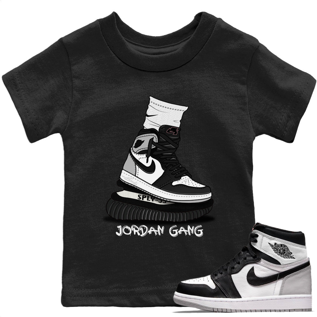 Jordan 1 Stage Haze Sneaker Matching T-Shirt Jordan Gang Sneaker Tees Jordan 1 Stage Haze Sneaker Release Tees Kids Shirts