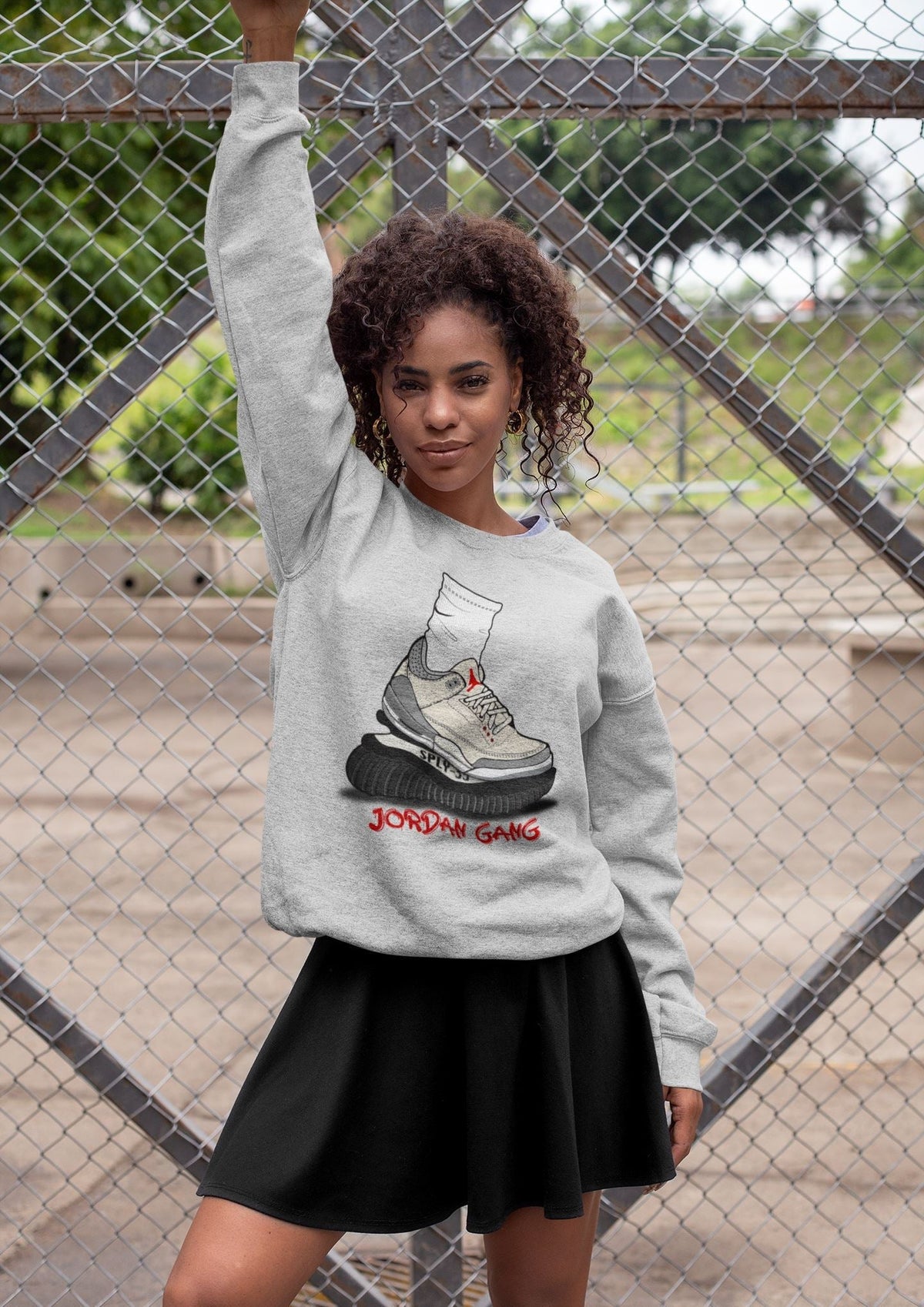 Jordan 3 Muslin Sneaker Matching T-Shirt Jordan Gang Sneaker Tees Jordan 3 Muslin Sneaker Release Tees Crew Neck Tees