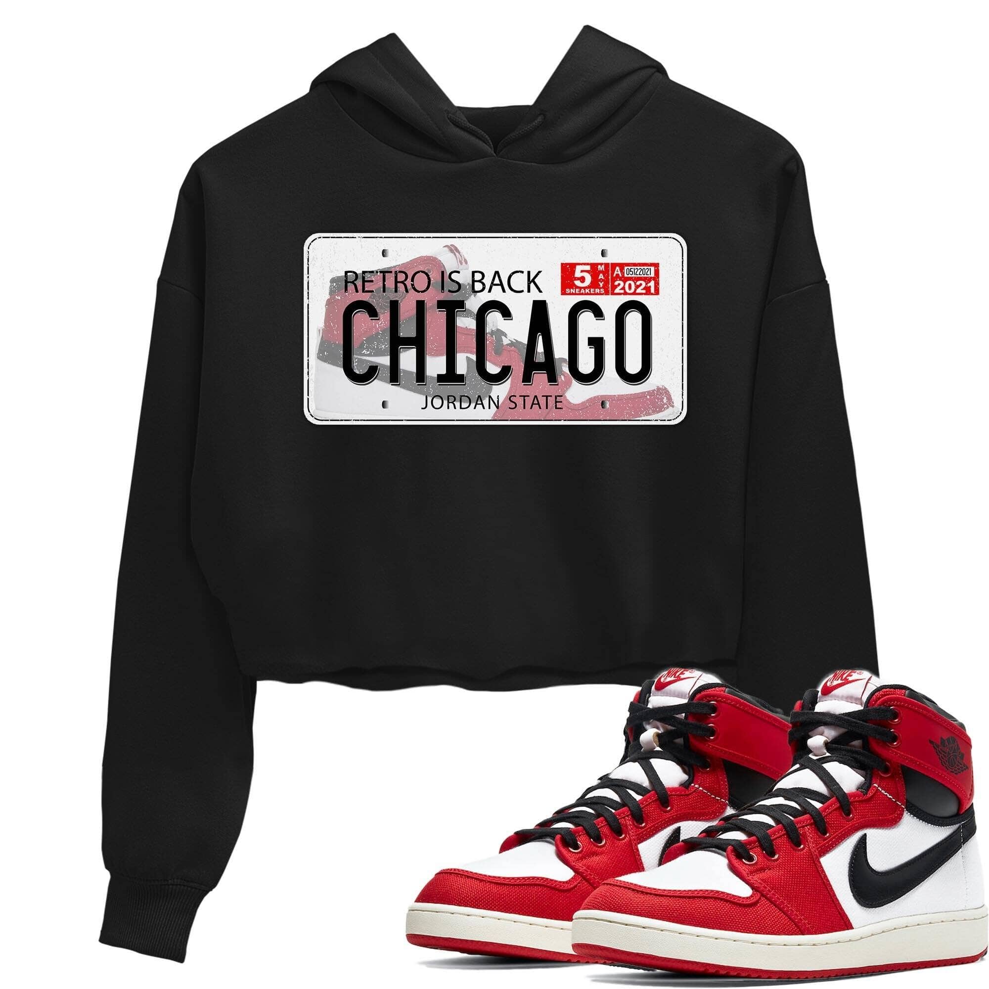 Jordan 1 Chicago Sneaker Matching T-Shirt Jordan Plate Sneaker Tees Jordan 1 Chicago Sneaker Release Tees Women's Shirts