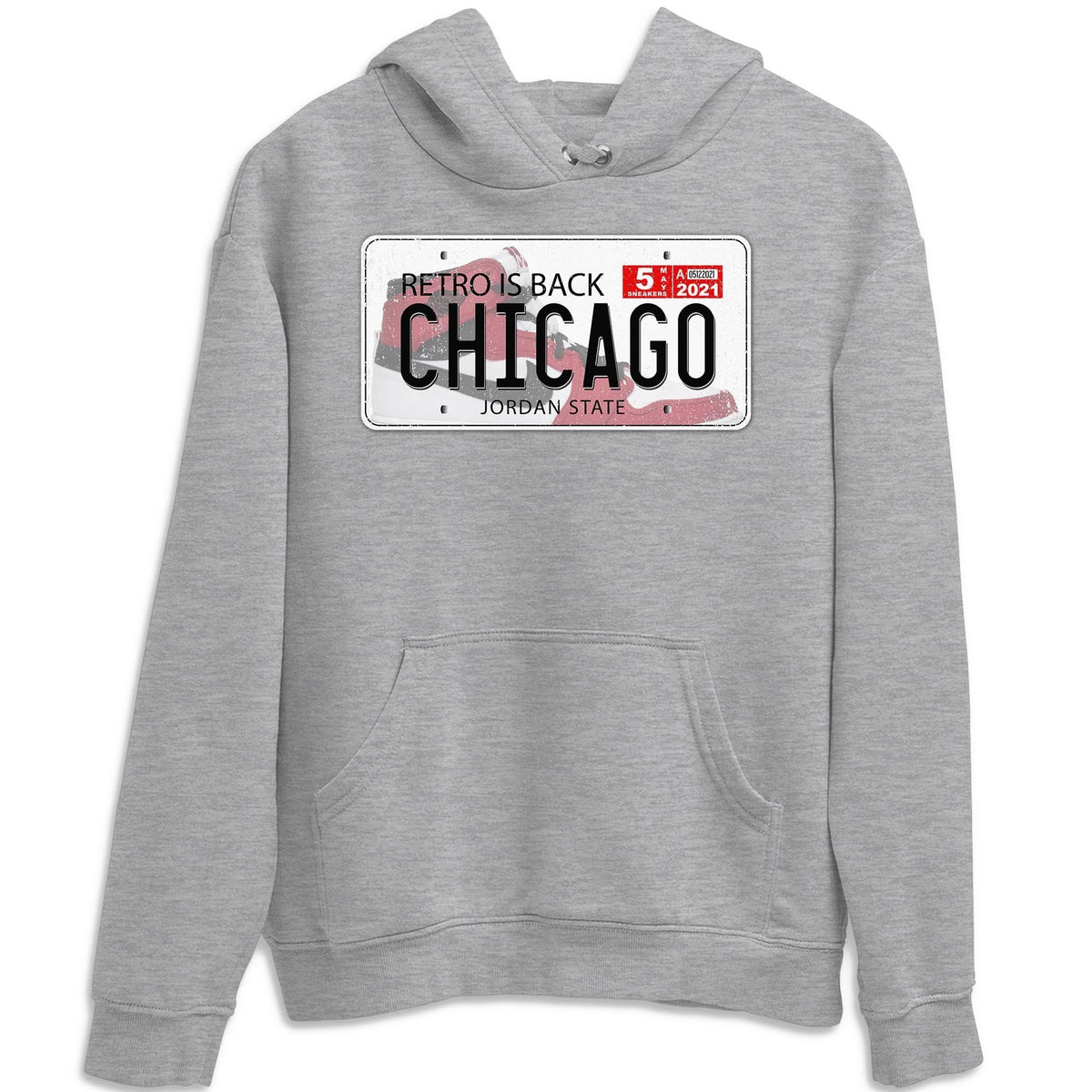 Jordan 1 Chicago Sneaker Matching T-Shirt Jordan Plate Sneaker Tees Jordan 1 Chicago Sneaker Release Tees Crew Neck Tees