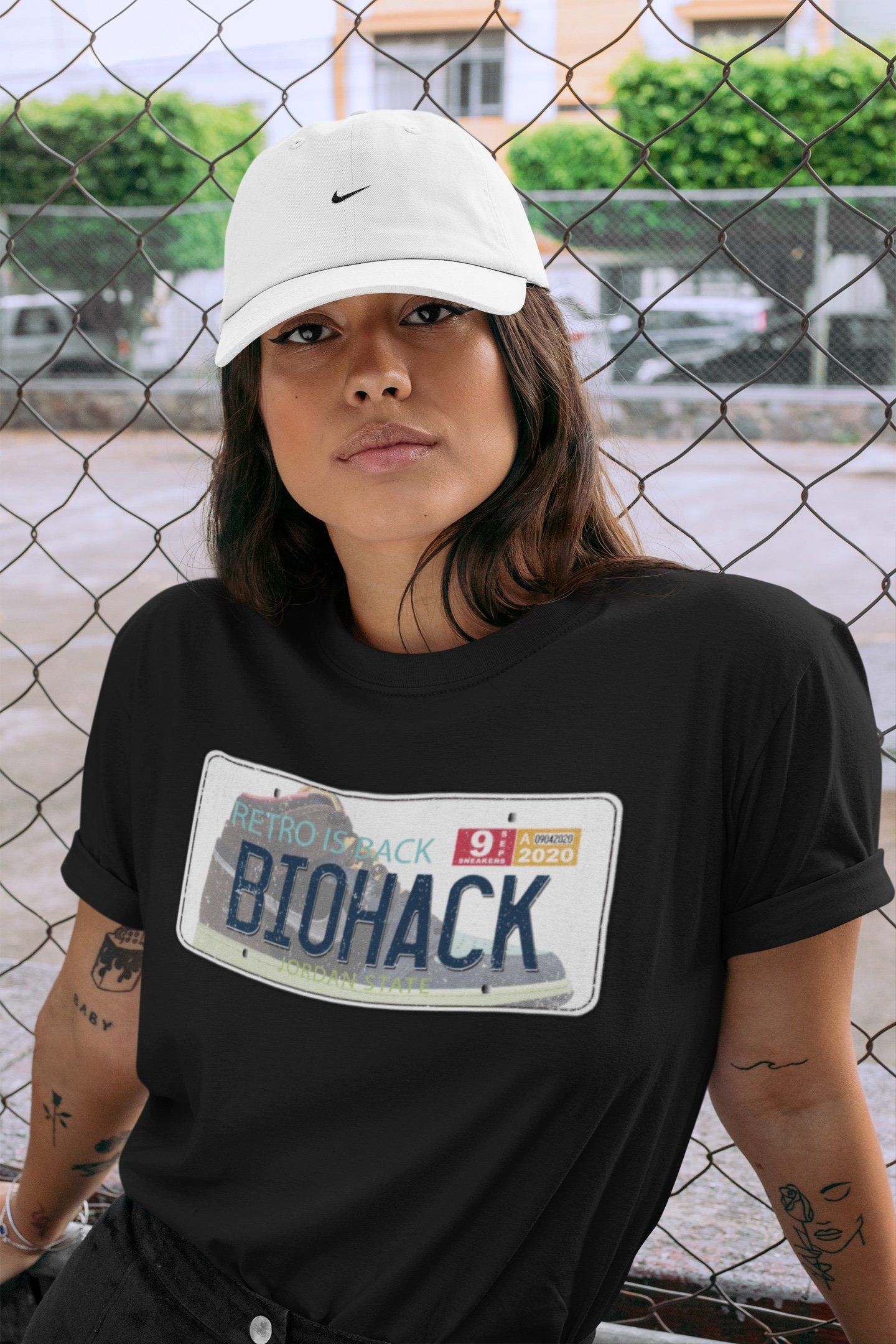 Jordan 1 Bio Hack Sneaker Match Tees Jordan Plate Sneaker Tees Jordan 1 Bio Hack Jordan to match sneaker T-Shirt Crew Neck Shirts