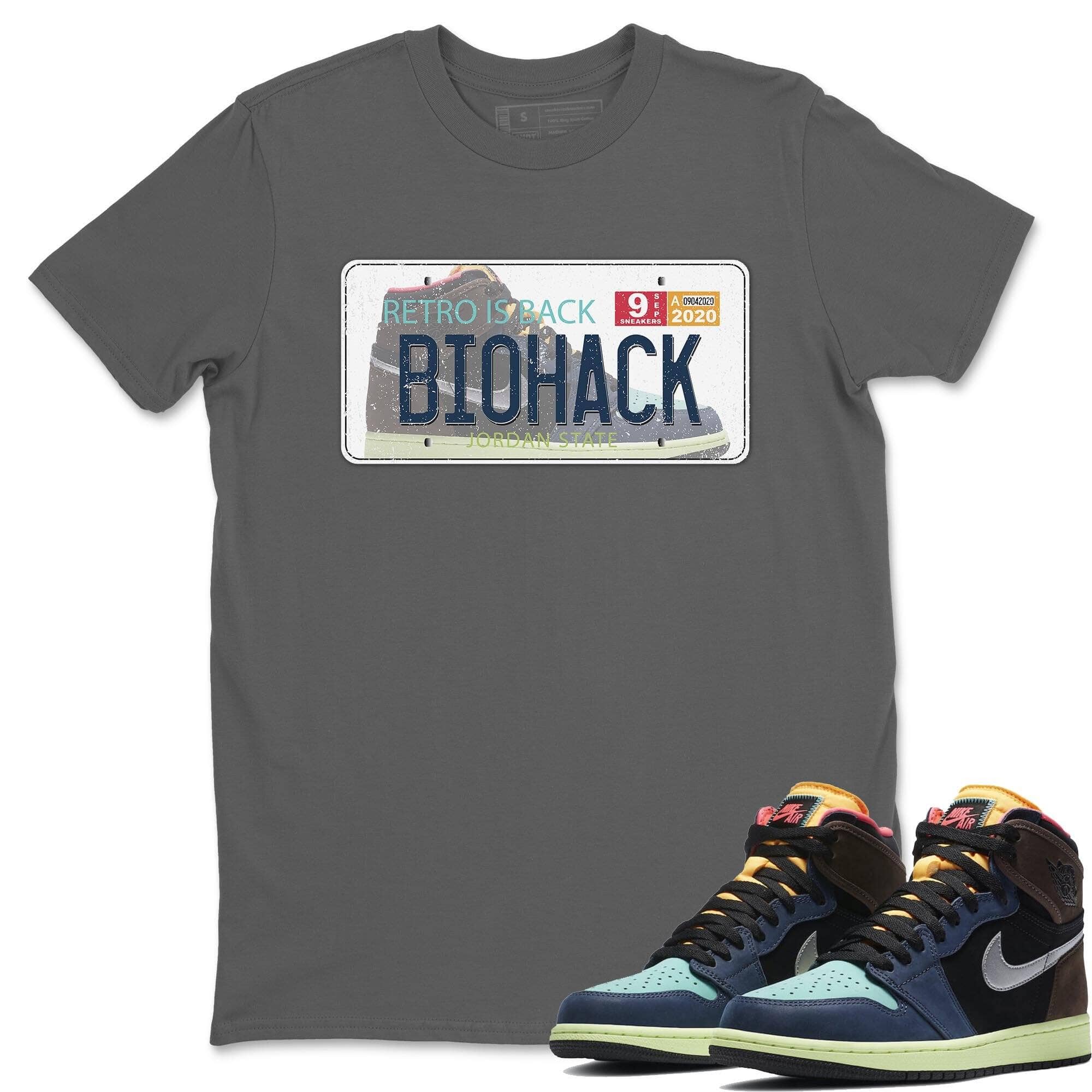 Jordan 1 Bio Hack Sneaker Match Tees Jordan Plate Sneaker Tees Jordan 1 Bio Hack Jordan to match sneaker T-Shirt Crew Neck Shirts