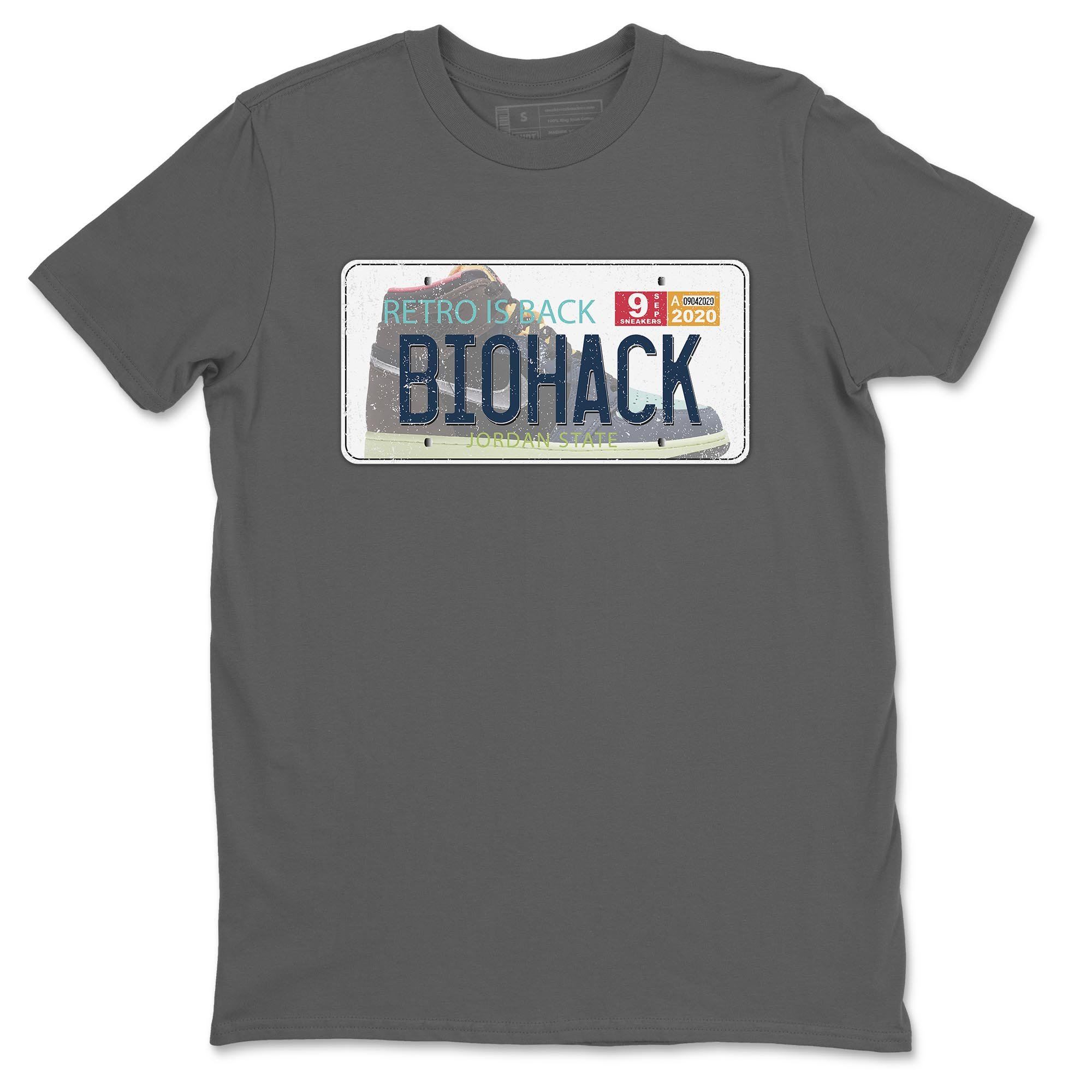 Jordan 1 Bio Hack Sneaker Match Tees Jordan Plate Sneaker Tees Jordan 1 Bio Hack Jordan to match sneaker T-Shirt Crew Neck Shirts