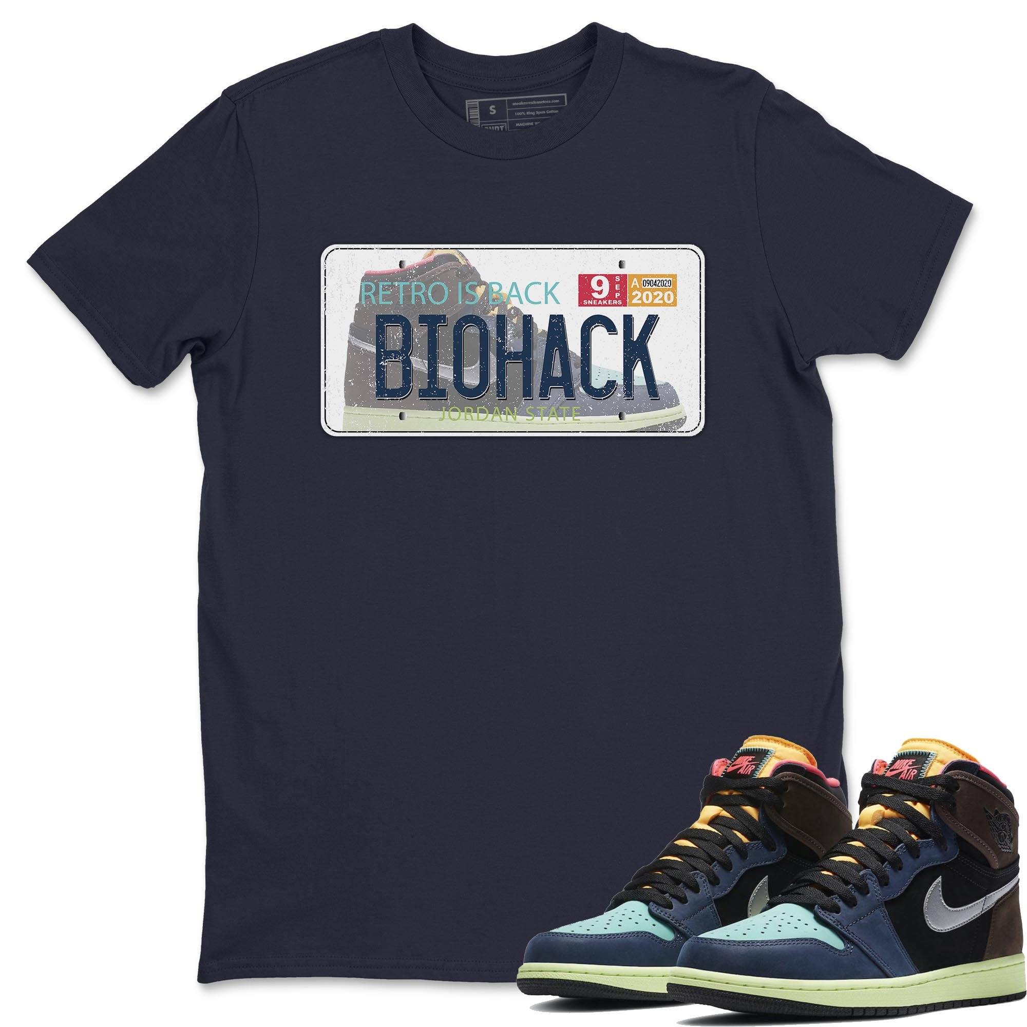 Jordan 1 Bio Hack Sneaker Match Tees Jordan Plate Sneaker Tees Jordan 1 Bio Hack Jordan to match sneaker T-Shirt Crew Neck Shirts