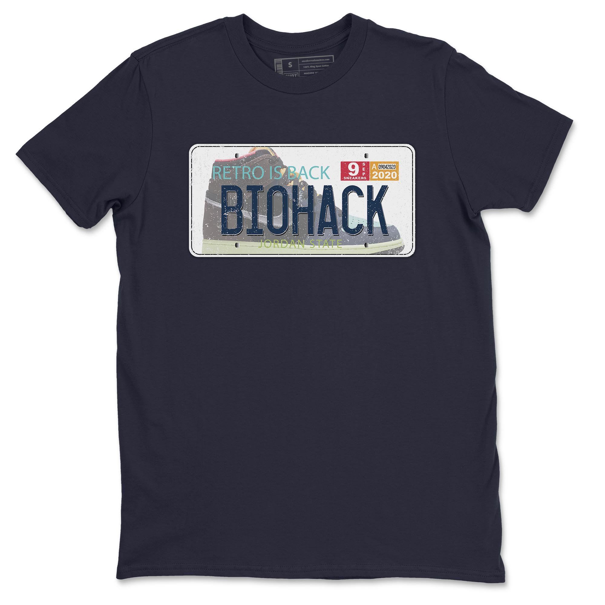 Jordan 1 Bio Hack Sneaker Match Tees Jordan Plate Sneaker Tees Jordan 1 Bio Hack Jordan to match sneaker T-Shirt Crew Neck Shirts