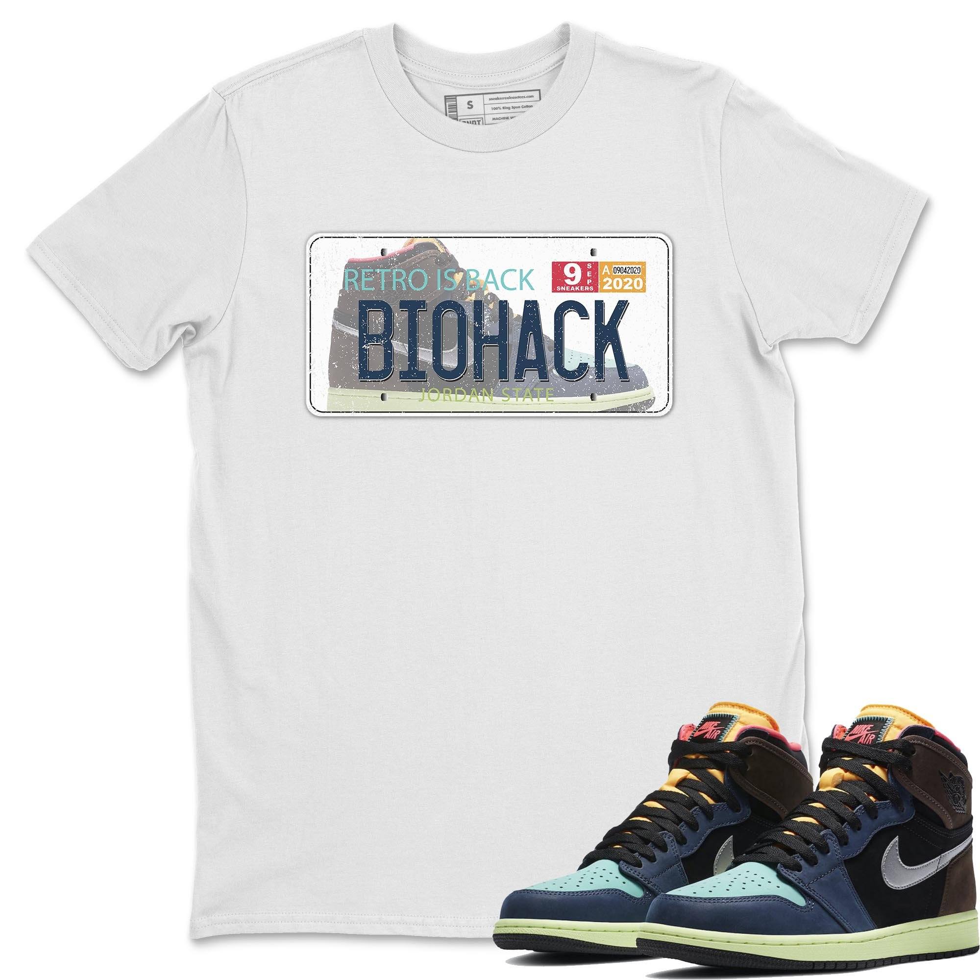 Jordan 1 Bio Hack Sneaker Match Tees Jordan Plate Sneaker Tees Jordan 1 Bio Hack Jordan to match sneaker T-Shirt Crew Neck Shirts