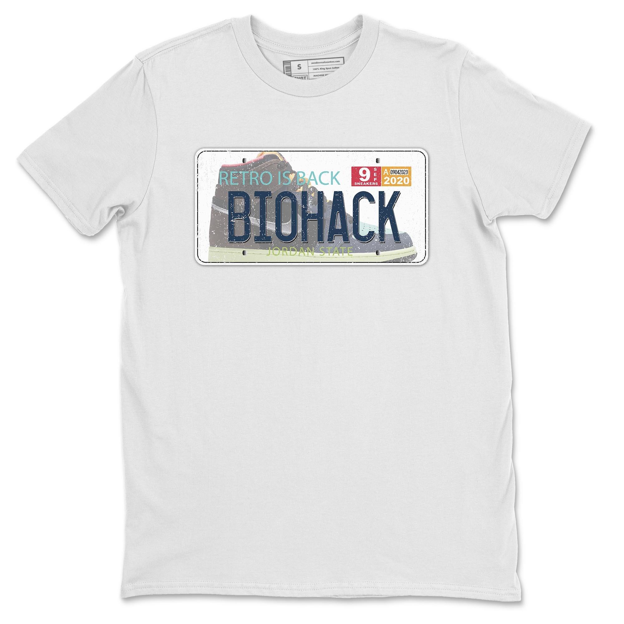 Jordan 1 Bio Hack Sneaker Match Tees Jordan Plate Sneaker Tees Jordan 1 Bio Hack Jordan to match sneaker T-Shirt Crew Neck Shirts