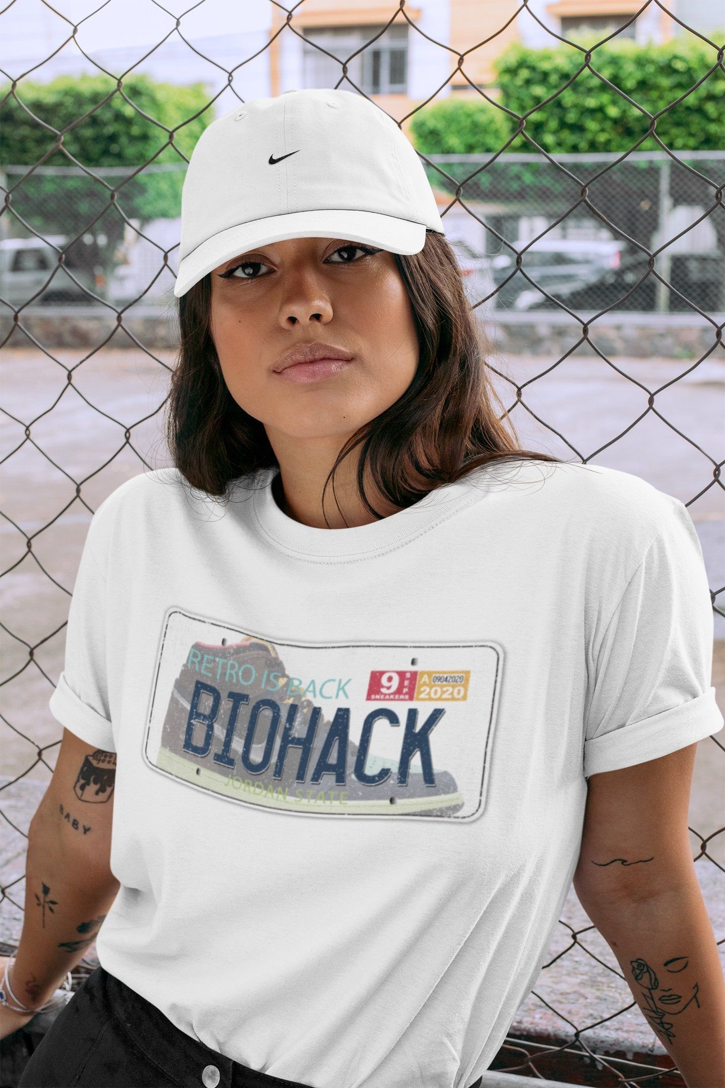 Jordan 1 Bio Hack Sneaker Match Tees Jordan Plate Sneaker Tees Jordan 1 Bio Hack Jordan to match sneaker T-Shirt Crew Neck Shirts