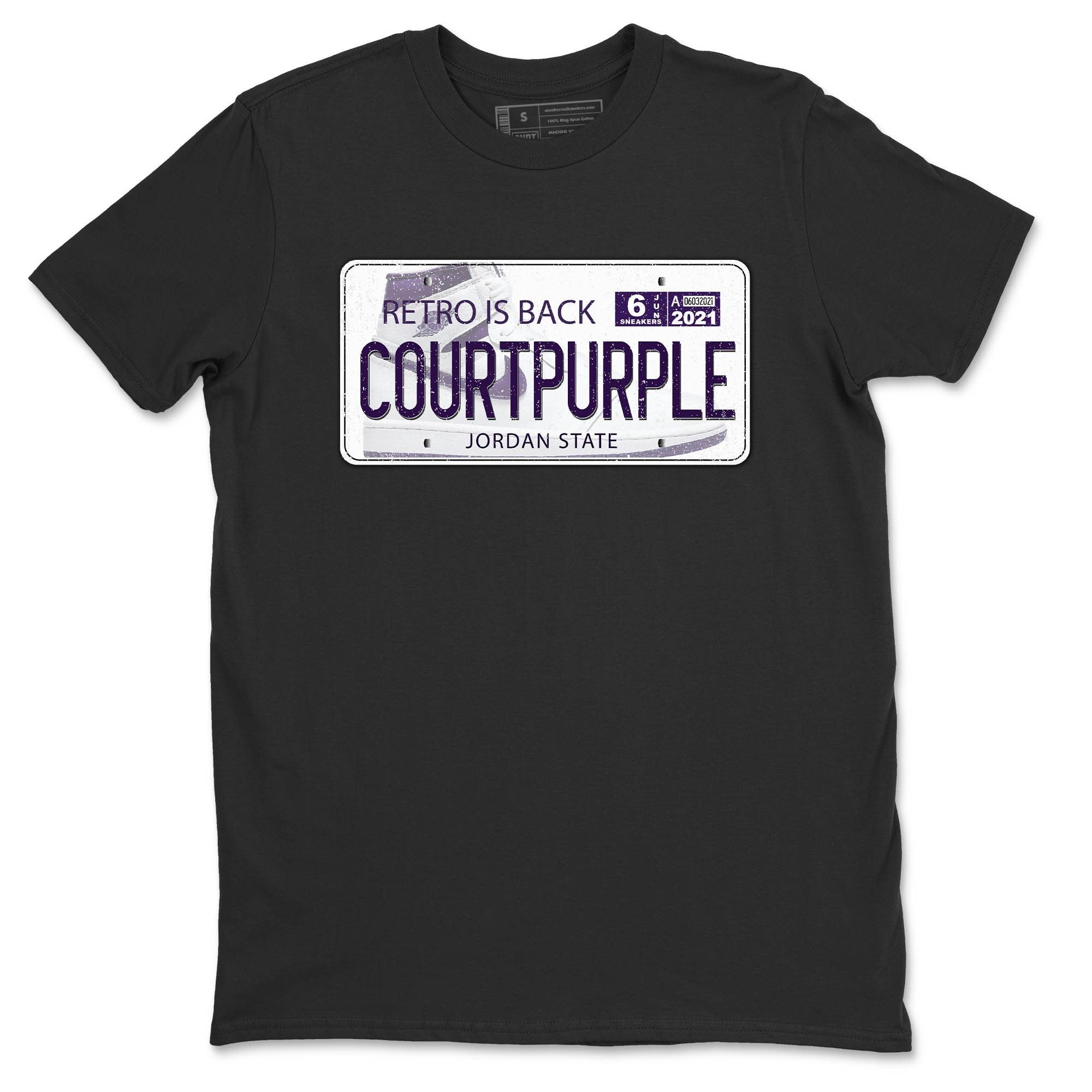 Jordan 1 WMNS Court Purple Shirt To Match Jordans Jordan Plate Sneaker Tees Jordan 1 WMNS Court Purple Drip Gear Zone Sneaker Matching Clothing Unisex Shirts