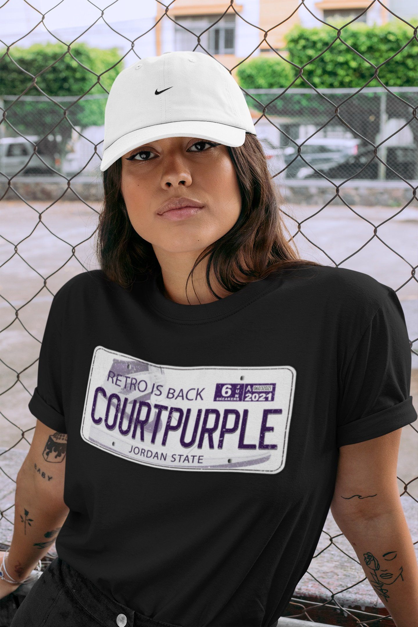 Jordan 1 WMNS Court Purple Shirt To Match Jordans Jordan Plate Sneaker Tees Jordan 1 WMNS Court Purple Drip Gear Zone Sneaker Matching Clothing Unisex Shirts
