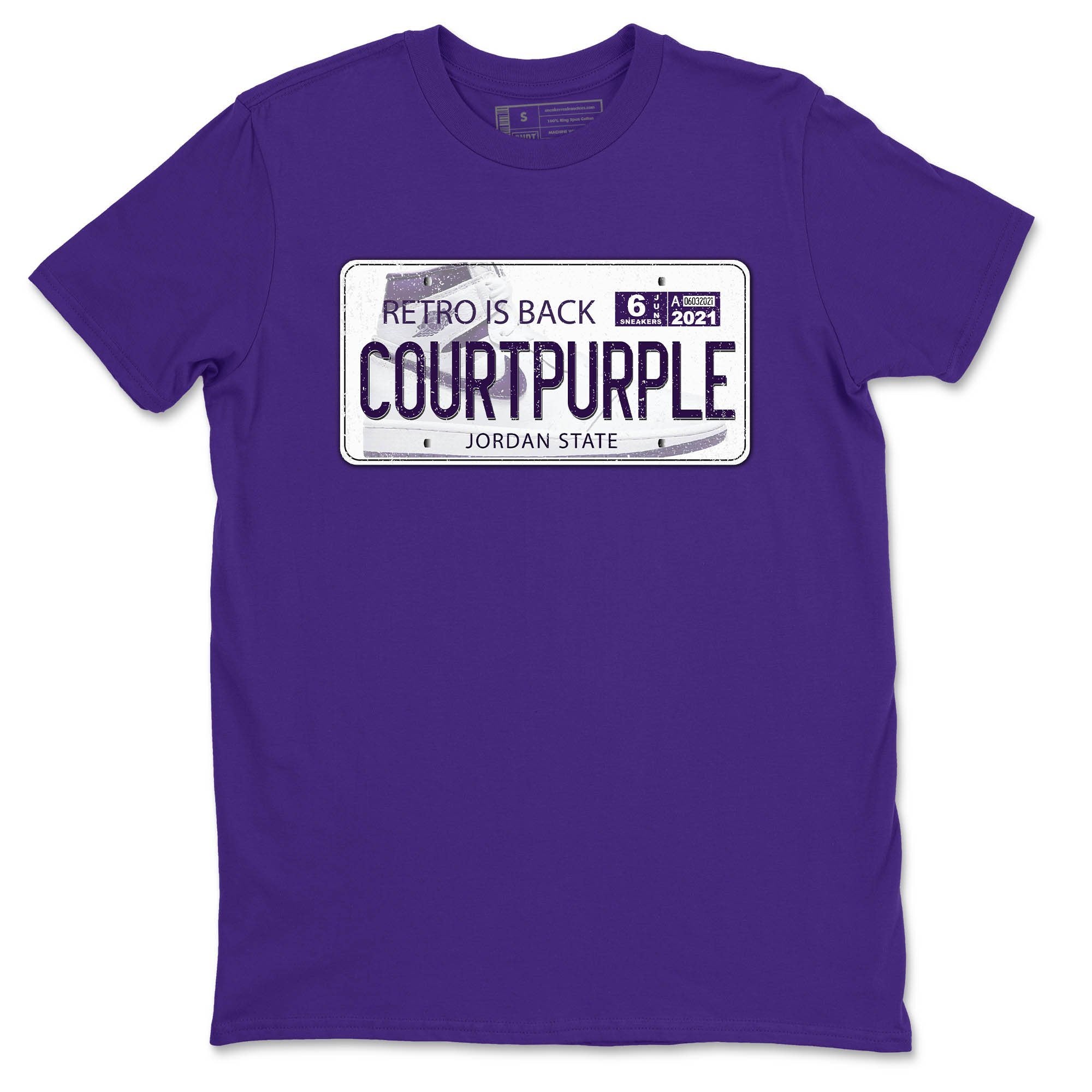 Jordan 1 WMNS Court Purple Shirt To Match Jordans Jordan Plate Sneaker Tees Jordan 1 WMNS Court Purple Drip Gear Zone Sneaker Matching Clothing Unisex Shirts