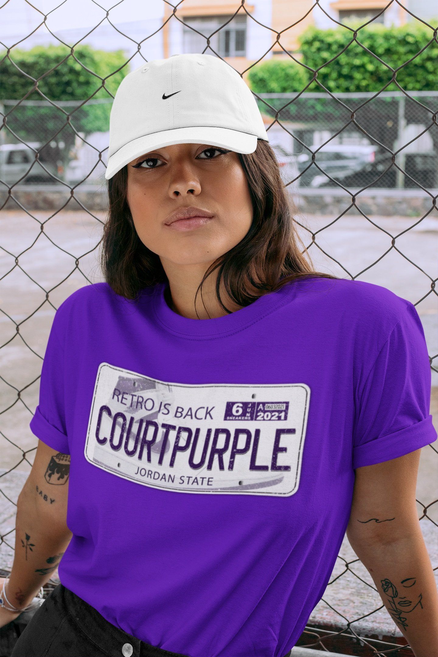 Jordan 1 WMNS Court Purple Shirt To Match Jordans Jordan Plate Sneaker Tees Jordan 1 WMNS Court Purple Drip Gear Zone Sneaker Matching Clothing Unisex Shirts