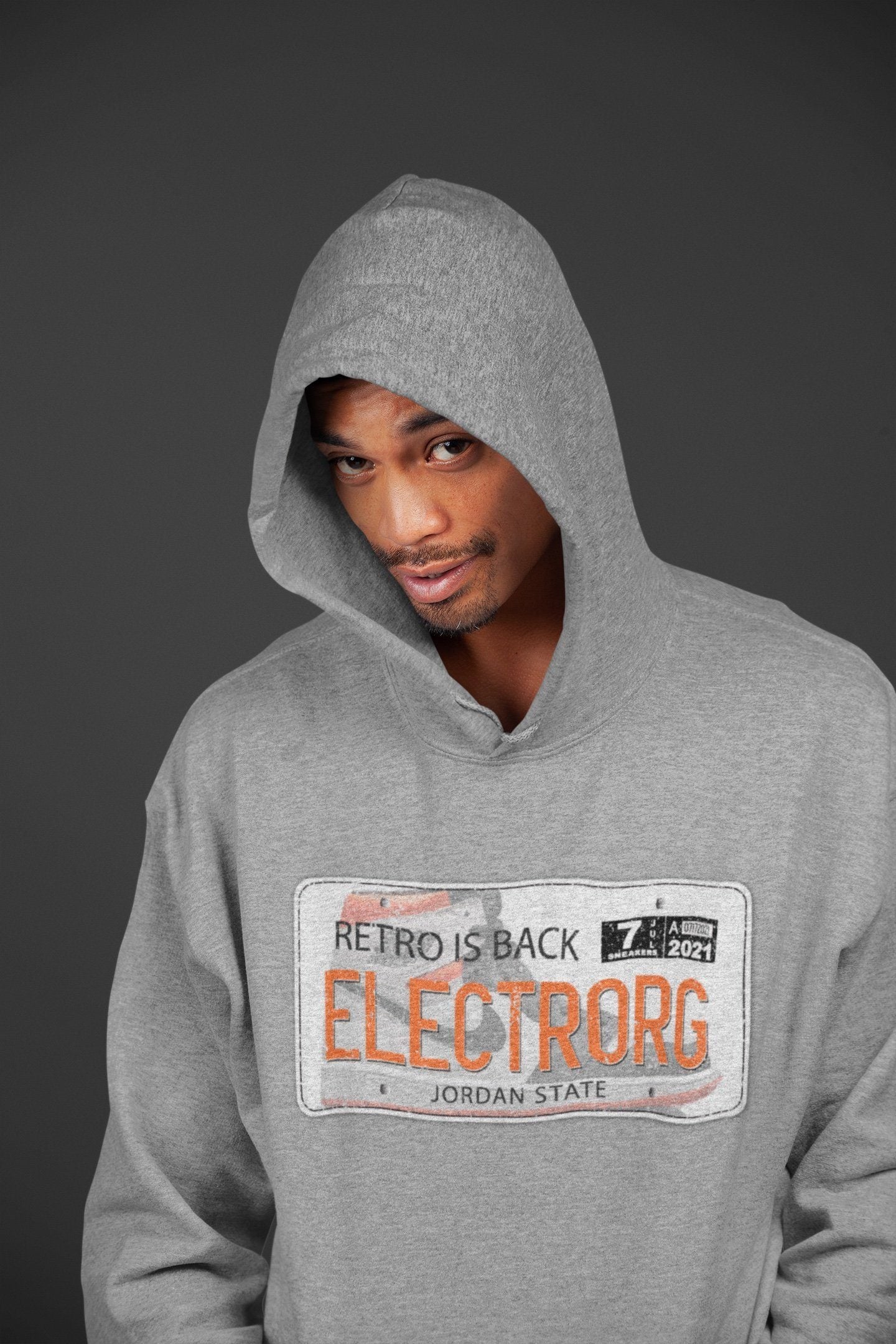 Jordan 1 Electro Orange Sneaker Matching T-Shirt Jordan Plate Sneaker Tees Jordan 1 Electro Orange Sneaker Release Tees Crew Neck Tees