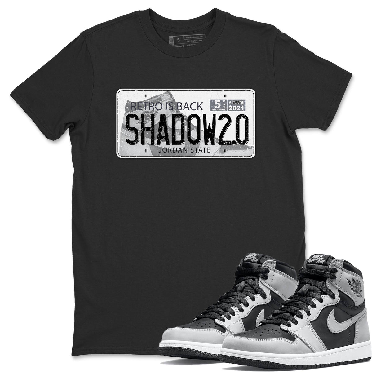 Jordan 1 Shadow 2.0 Shirt To Match Jordans Jordan Plate Sneaker Tees Jordan 1 Shadow 2.0 Drip Gear Zone Sneaker Matching Clothing Unisex Shirts