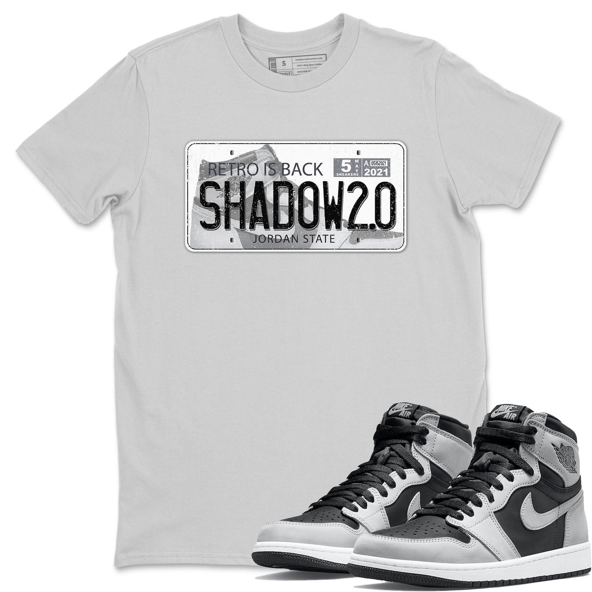 Jordan 1 Shadow 2.0 Shirt To Match Jordans Jordan Plate Sneaker Tees Jordan 1 Shadow 2.0 Drip Gear Zone Sneaker Matching Clothing Unisex Shirts